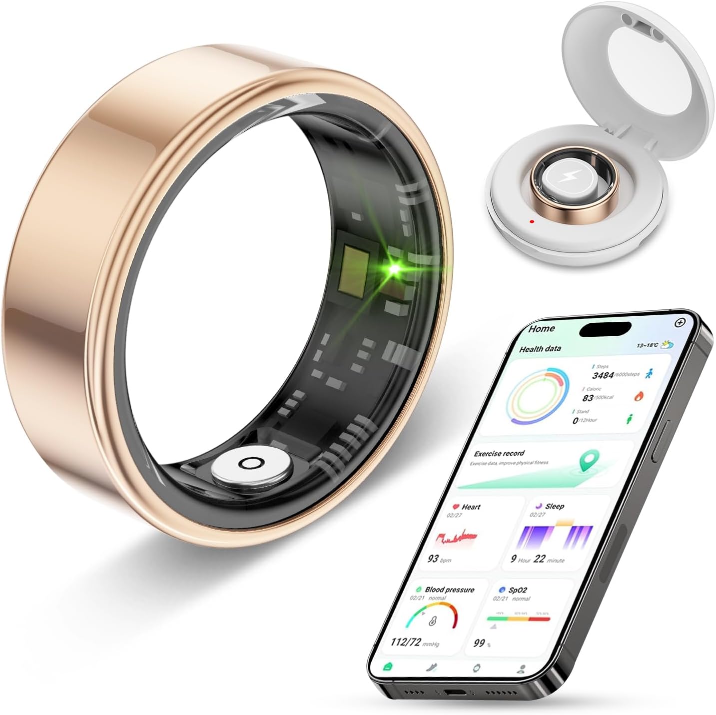 2025 Smart Health Ring - Track Fitness Effortlessly!