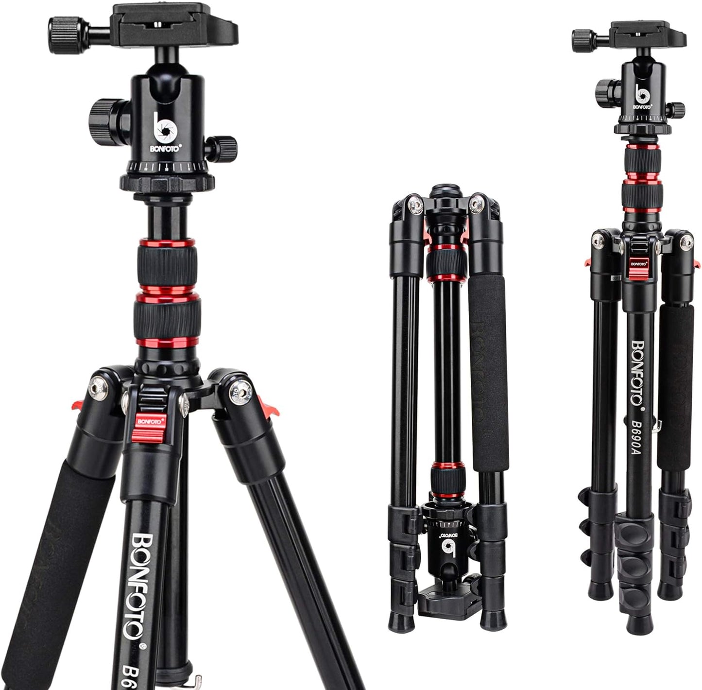 BONFOTO B690A Camera Tripod for Travel and Photography Needs