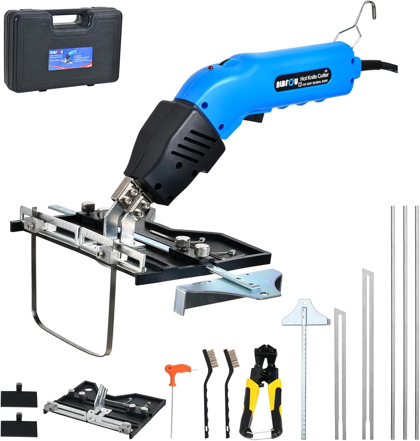 Electric Hot Knife Kit for Grooving and Sculpting with Blades