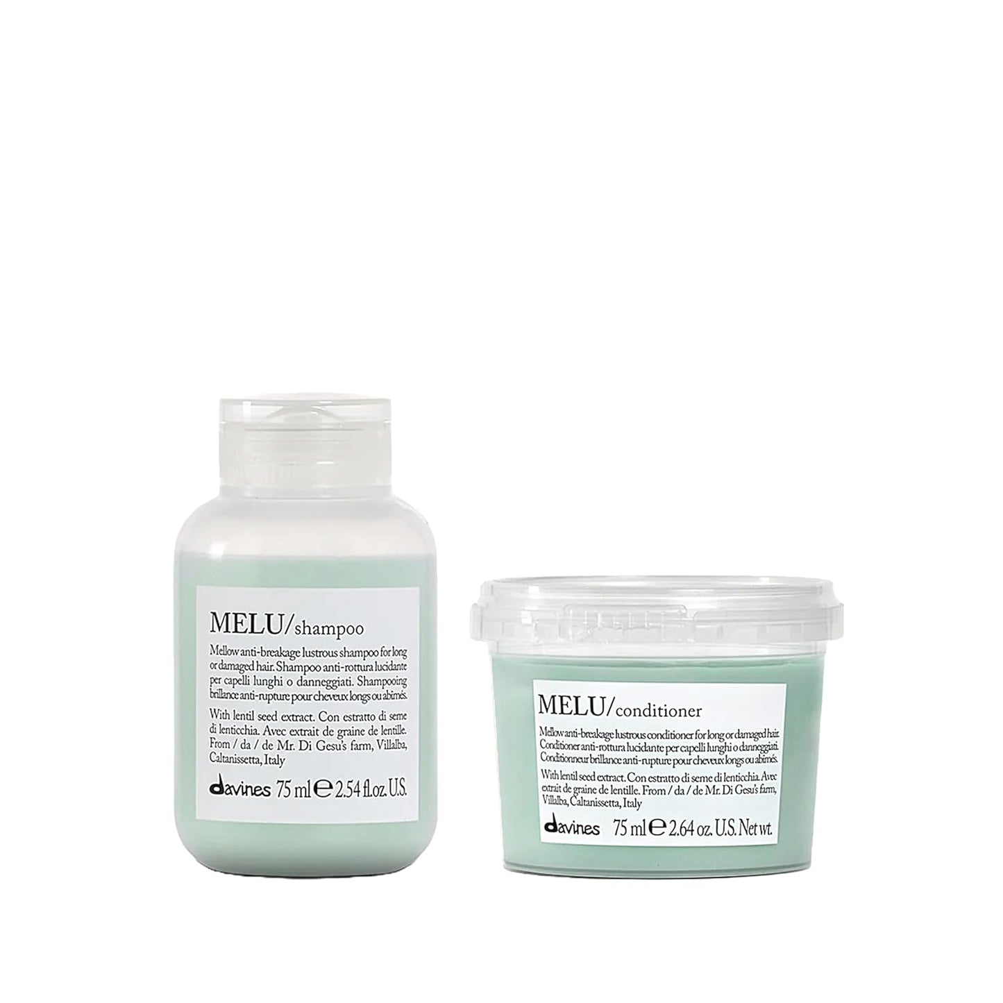 Davines MELU Shampoo for Long or Damaged Hair - Anti-Breakage