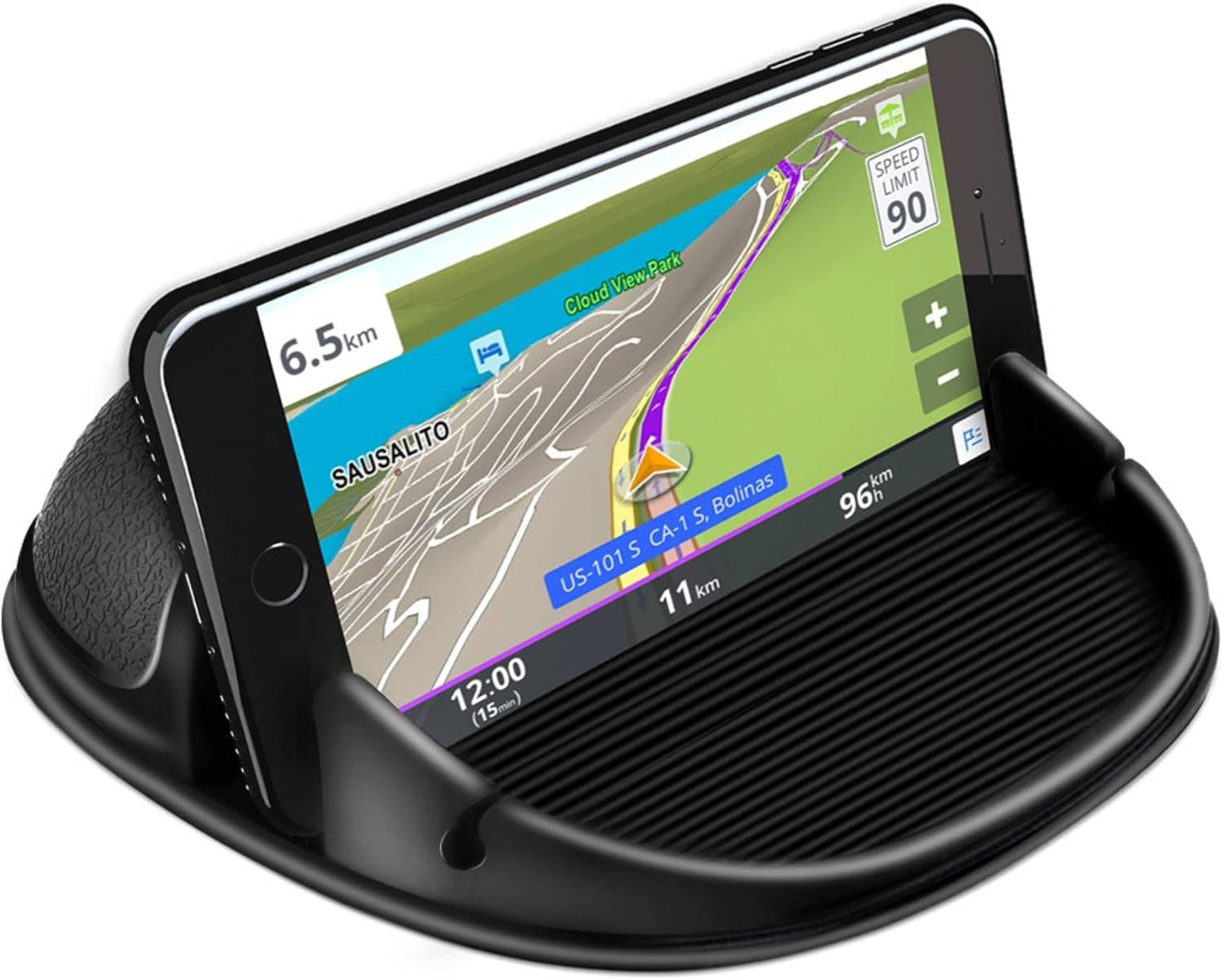Loncaster Silicone Car Phone Holder - Slip-Free Mount