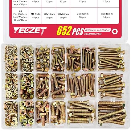 YEEZET 652PCS Heavy Duty Bolts and Nuts Assortment Kit Review