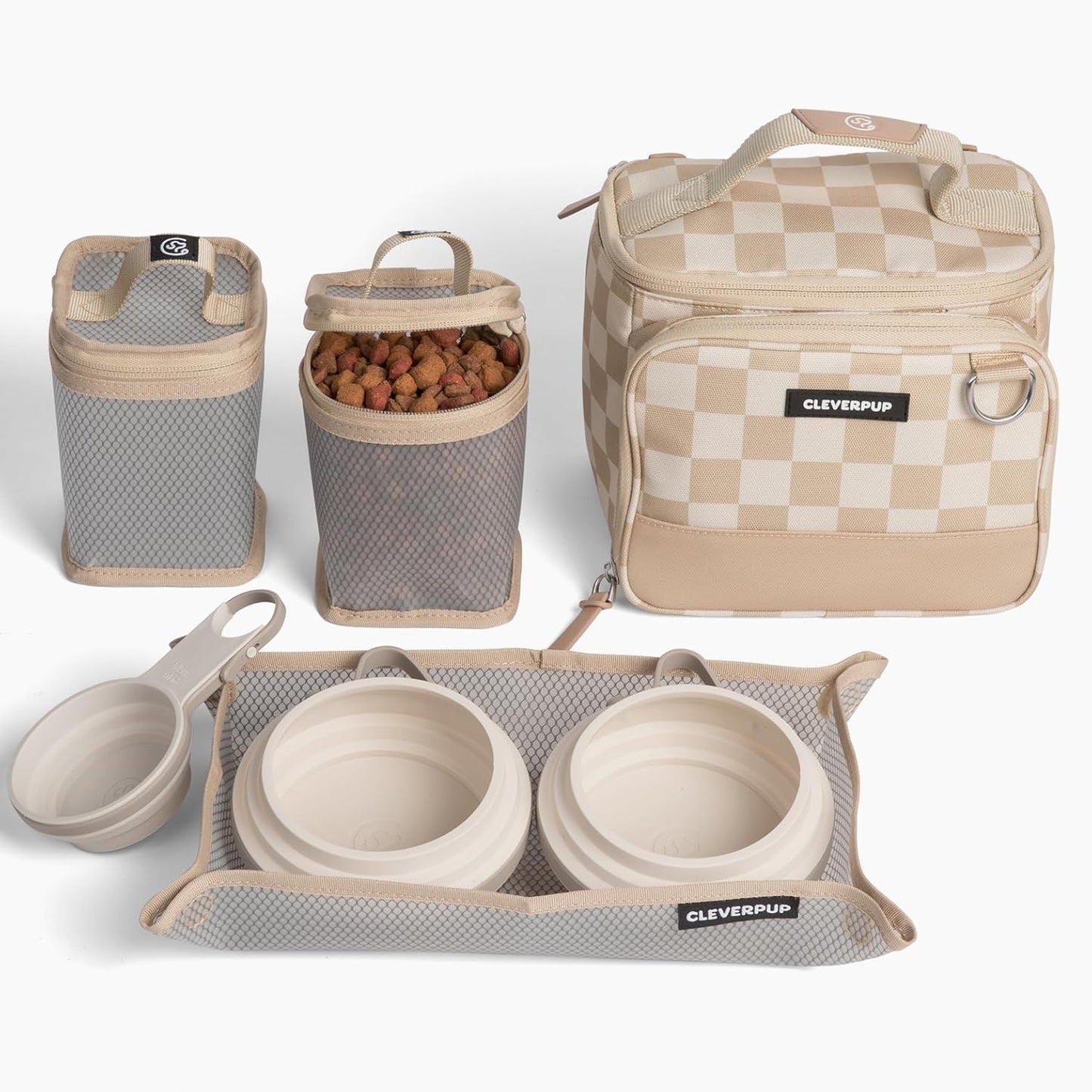Small 7-Piece Bistro Box Dog Food Travel Kit for Easy Meals