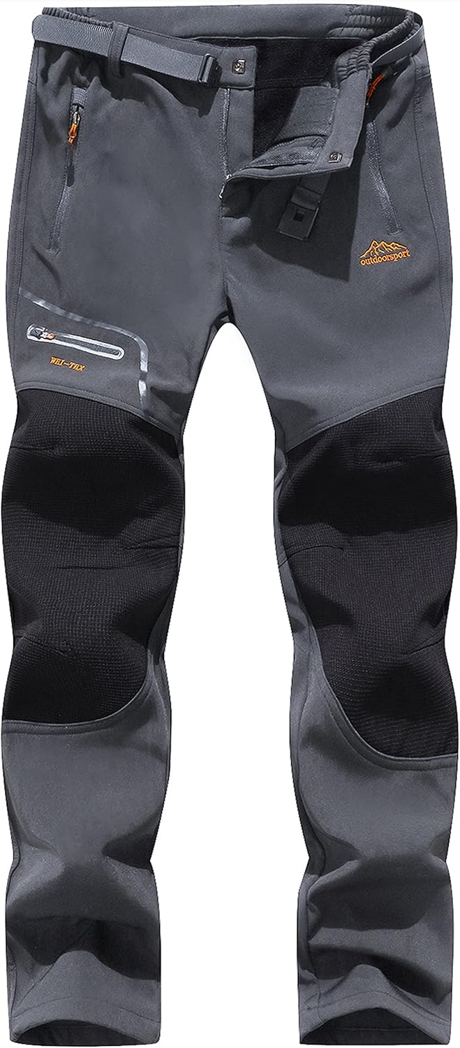BenBoy Men's Snow Ski Outdoor Waterproof Windproof Fleece Pants