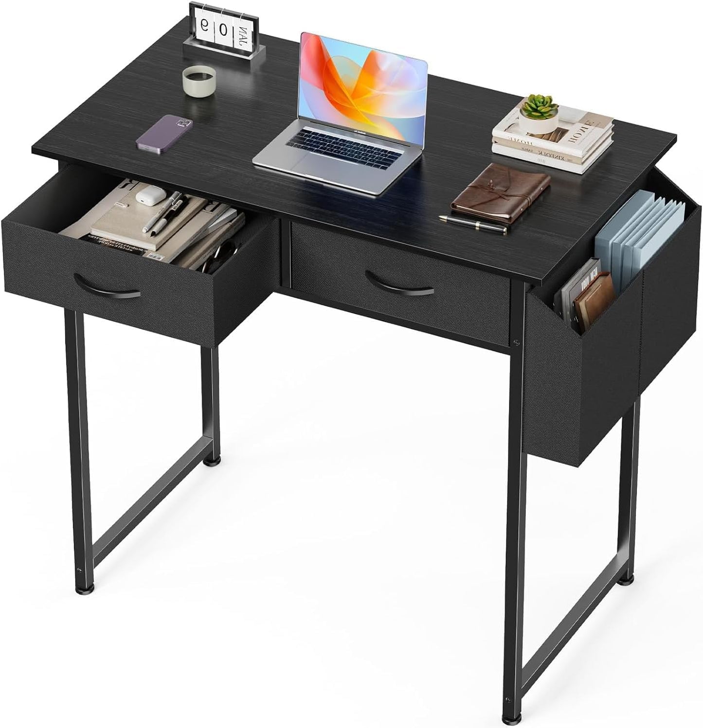 OLIXIS 32IN Computer Desk: Space-Saving Storage & Style!