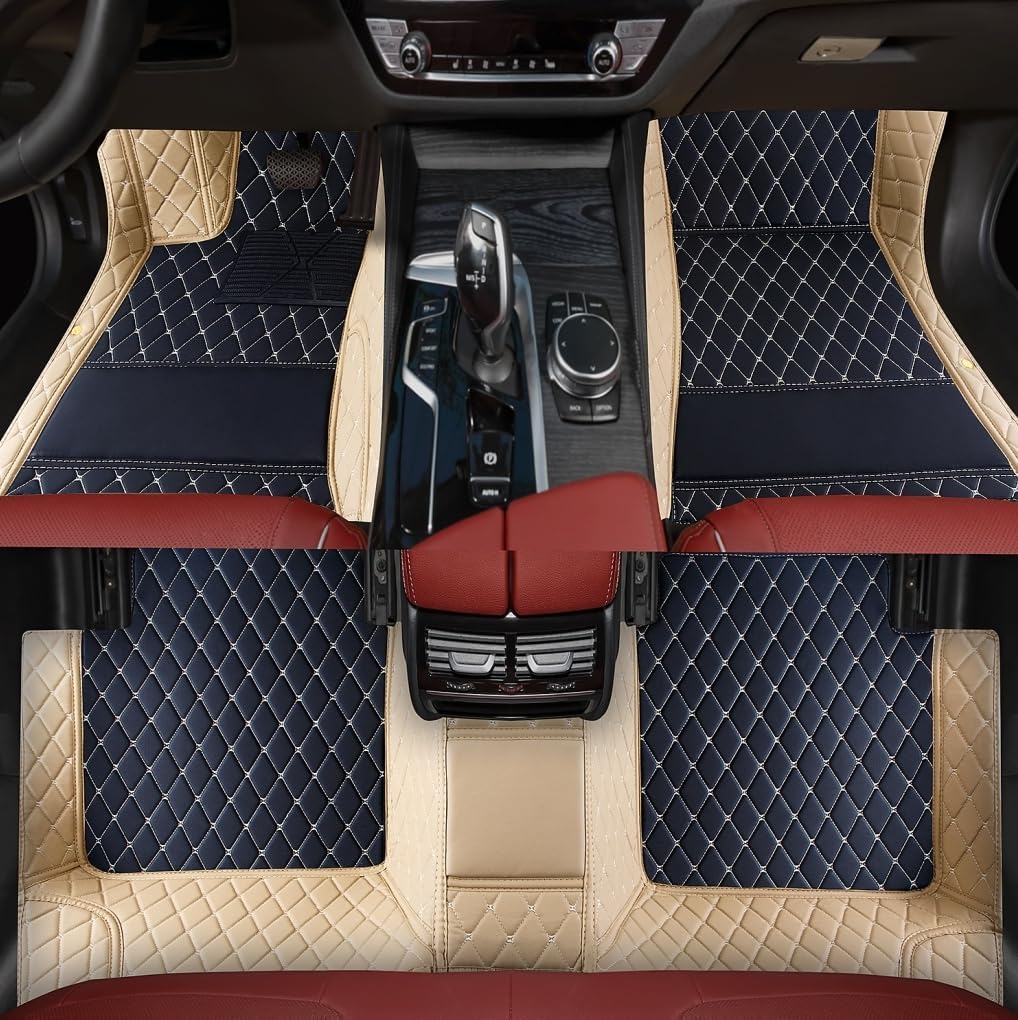 Luxury Leather Car Floor Mats Custom Fit for 99% of Vehicles