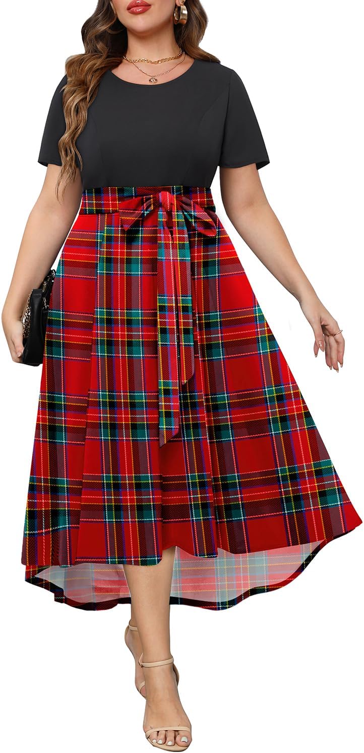Stylish Plus Size High Low Dress for Wedding Guests and More