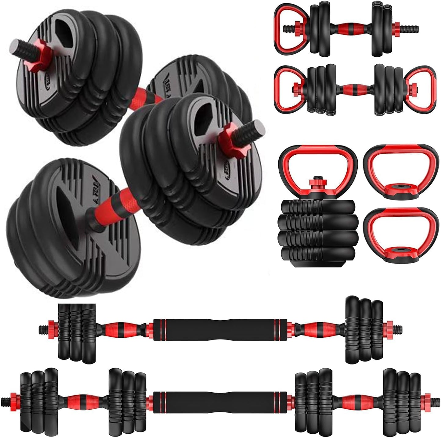 Transform Your Home Gym with Adjustable 4-in-1 Dumbbell Set!