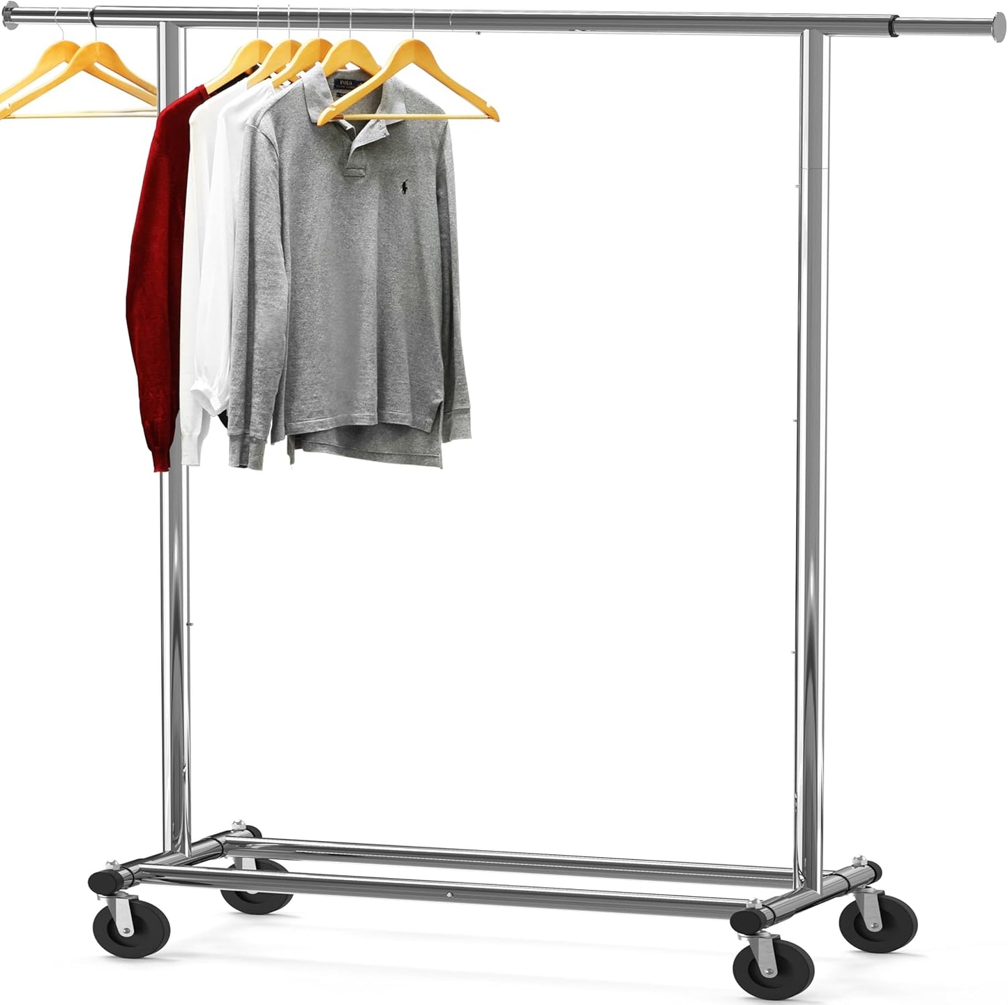 Heavy Duty Clothing Garment Rack for Organizing Apparel