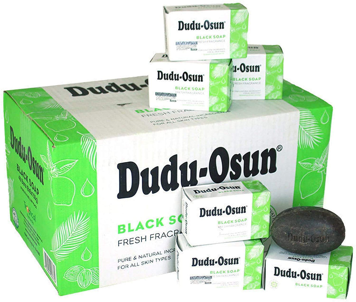 Dudu Osun African Black Soap 24 Bars for Silky Smooth Skin