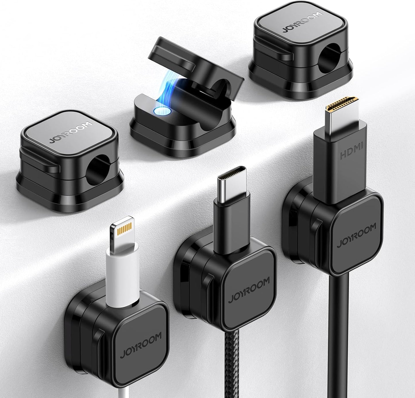 JOYROOM Magnetic Cable Clips - Tidy Cords with Ease!