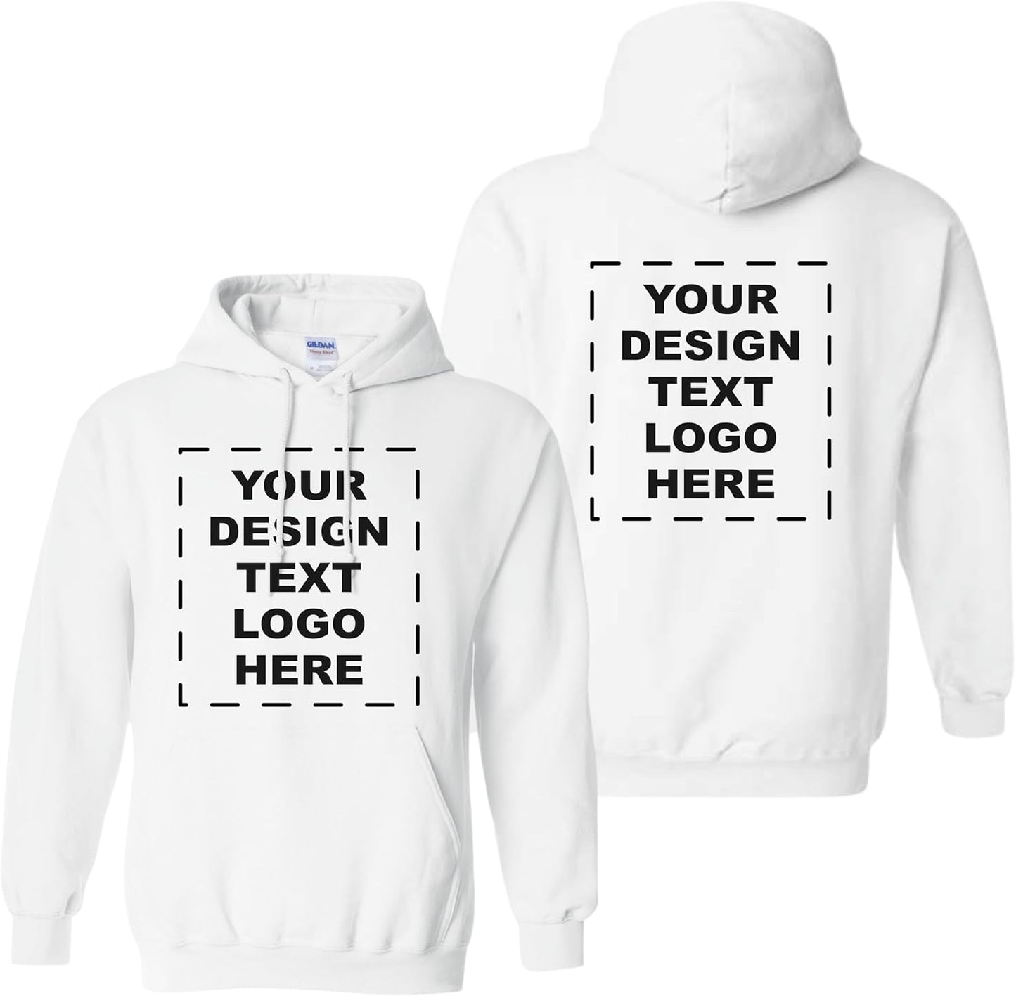 Personalized Custom Hoodie with Double-Sided Print | PuffinCraft