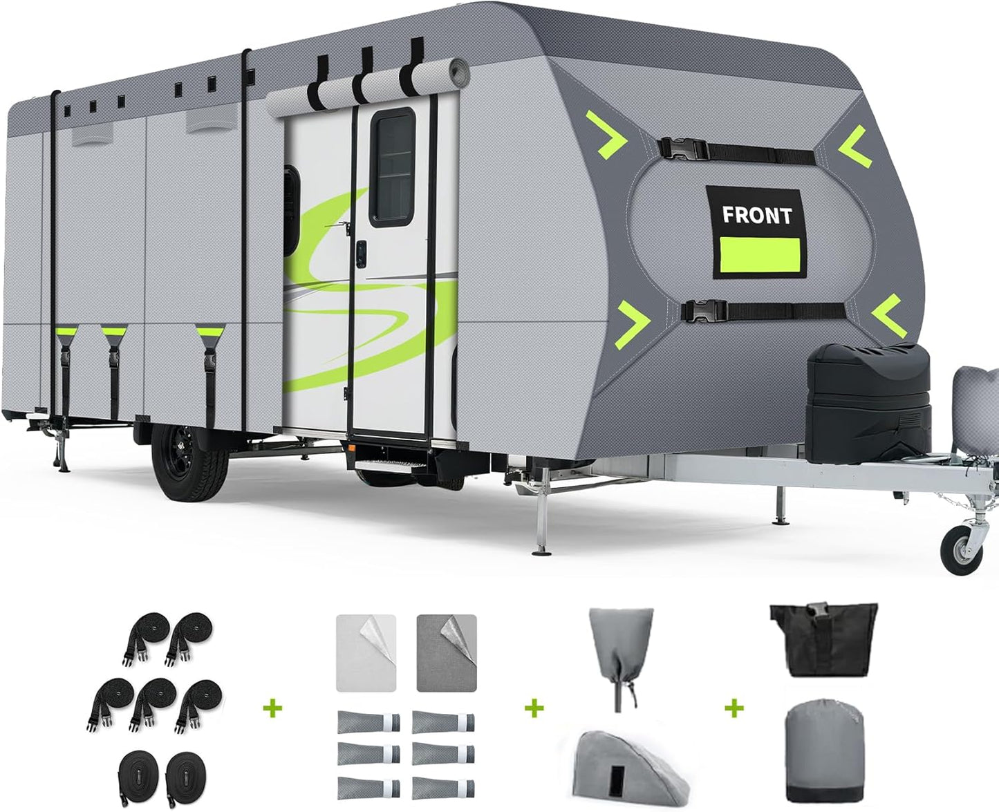 Heavy Duty 8 Layers RV Cover for 27-30ft Motorhome Protection