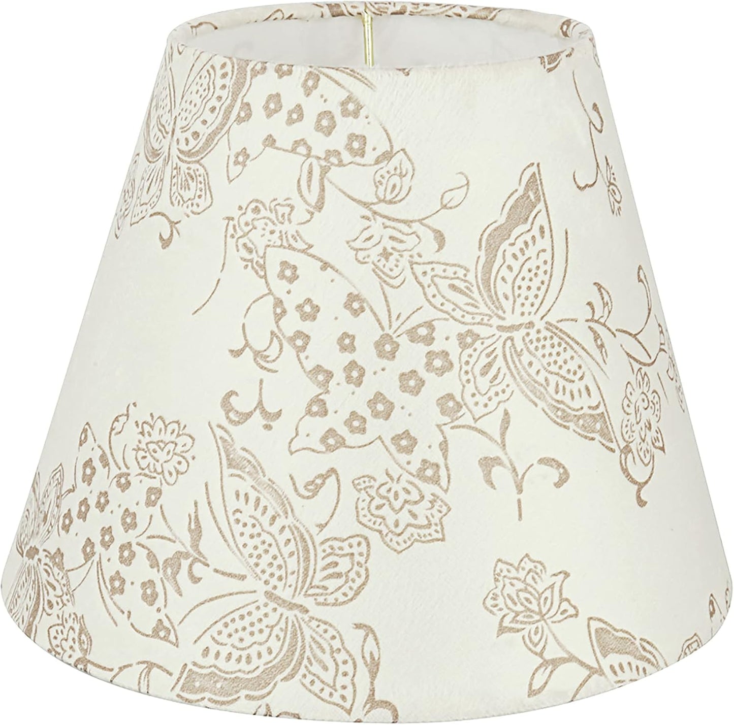 Empire Uno Lamp Shade in Cream with Butterfly Pattern Design