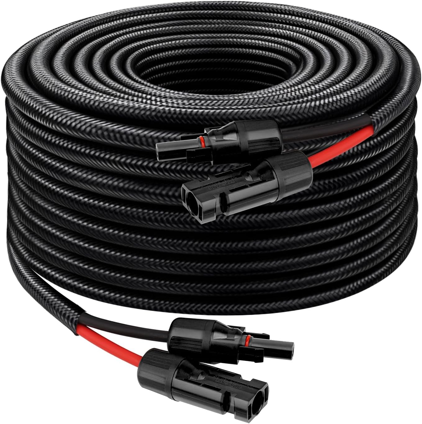 30FT Solar Panel Cable with Male & Female Connectors for Safety