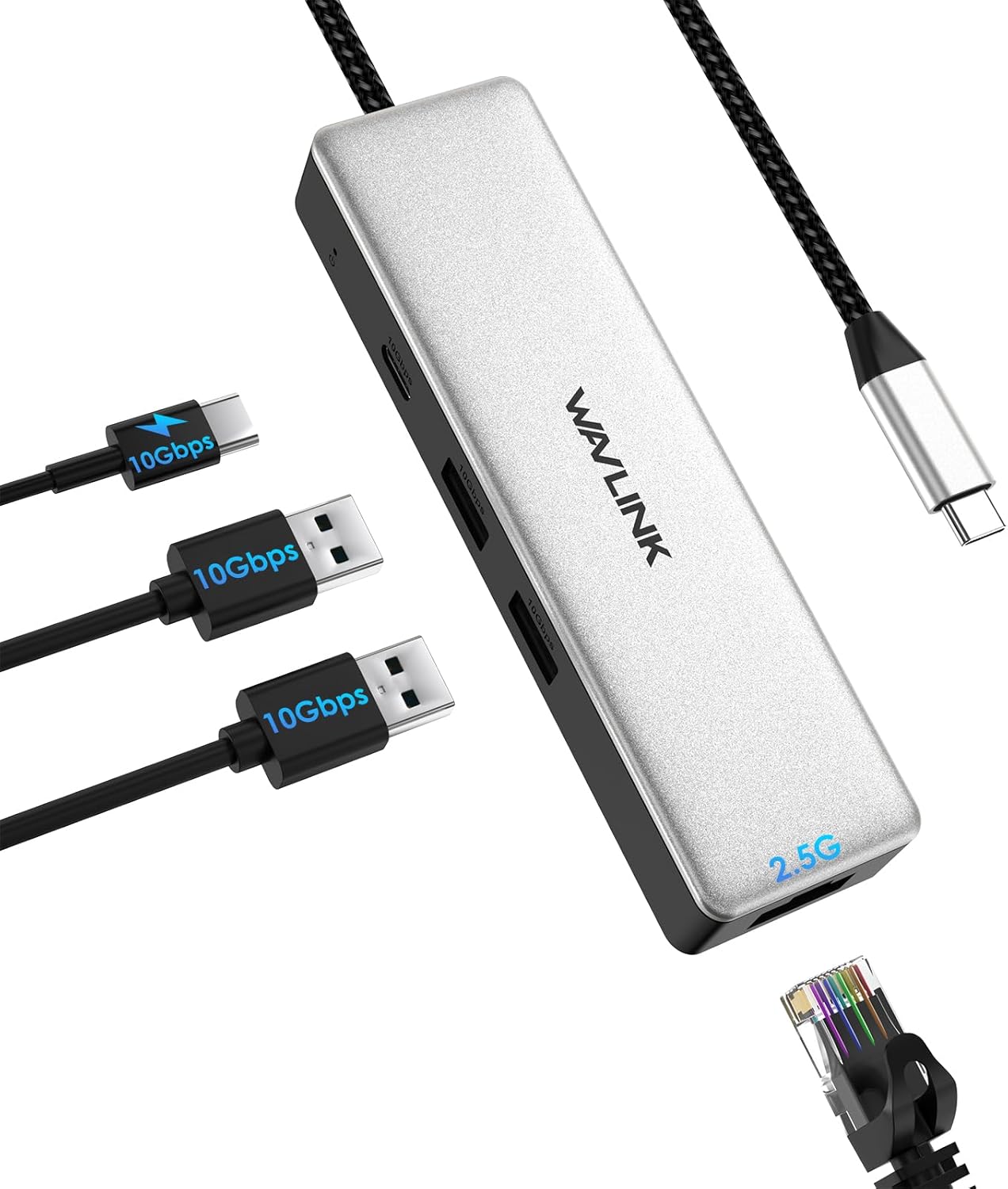 USB C to 2.5 Gbps Ethernet Adapter for Fast Network Connection