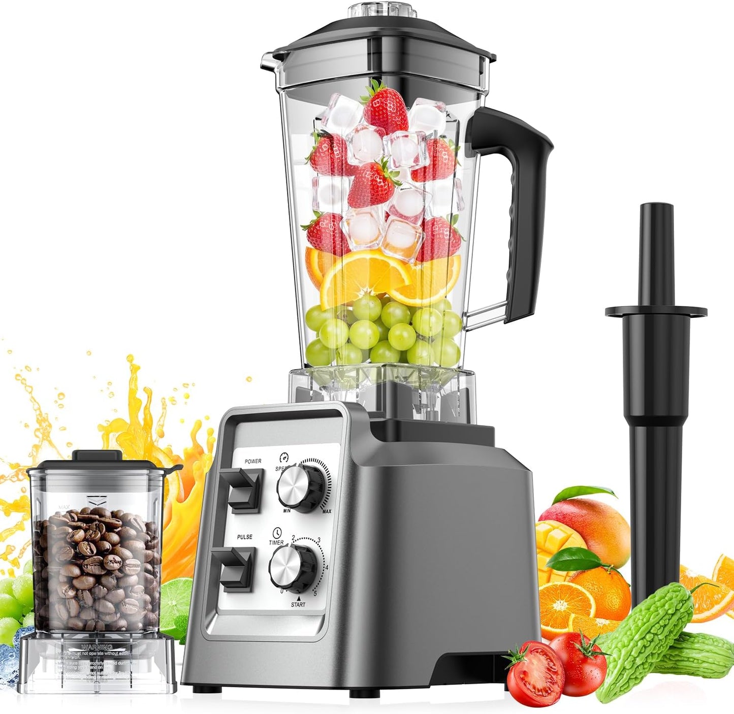 Blender for Smoothies and Grinding - 1800W Powerhouse