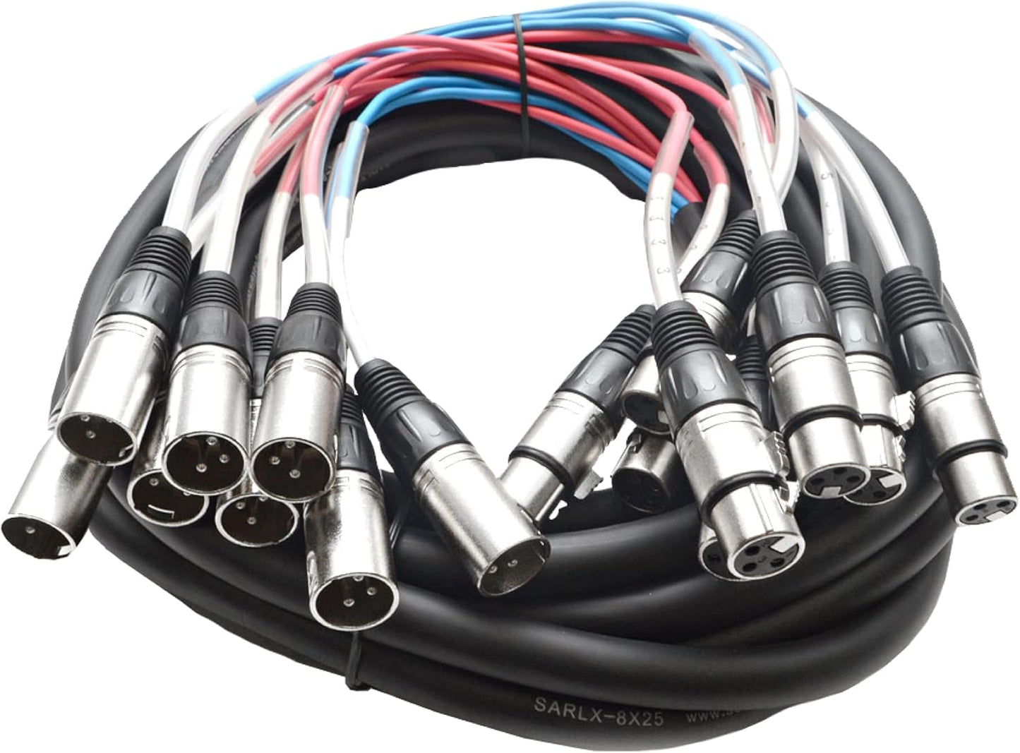 Seismic Audio SARLX-8x25 8 Channel XLR Snake Cable