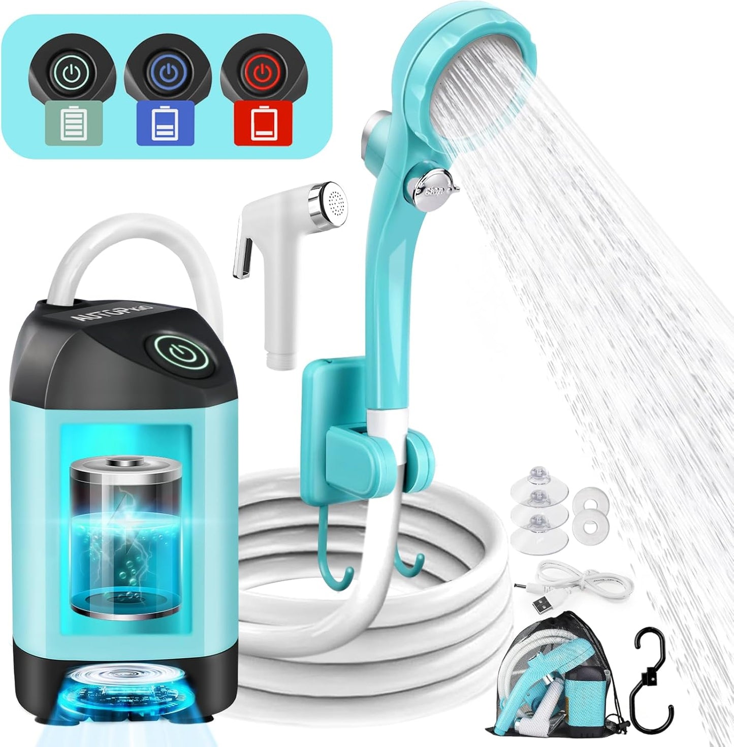 Portable Camping Shower Pump - Instant Outdoor Refreshment