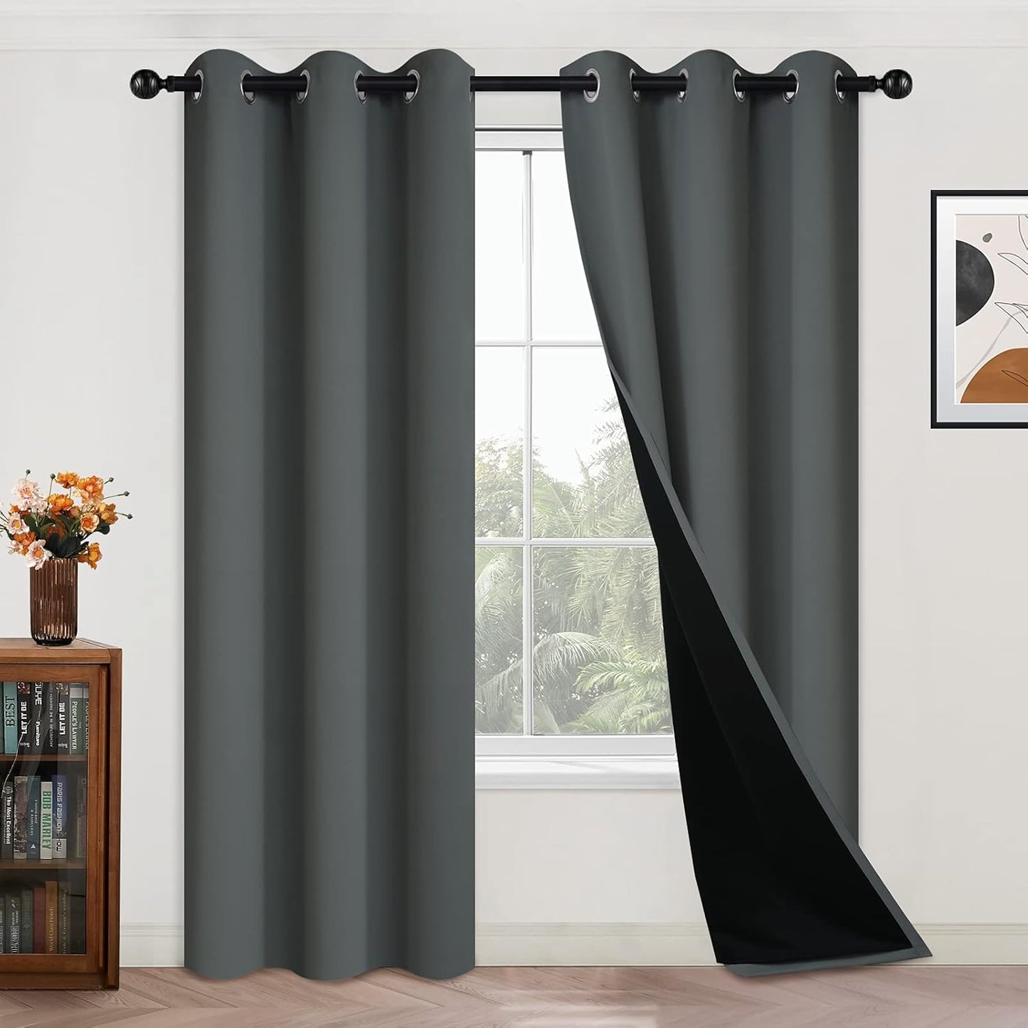 Yakamok 84 Inch Blackout Curtains for Bedroom and Living Room
