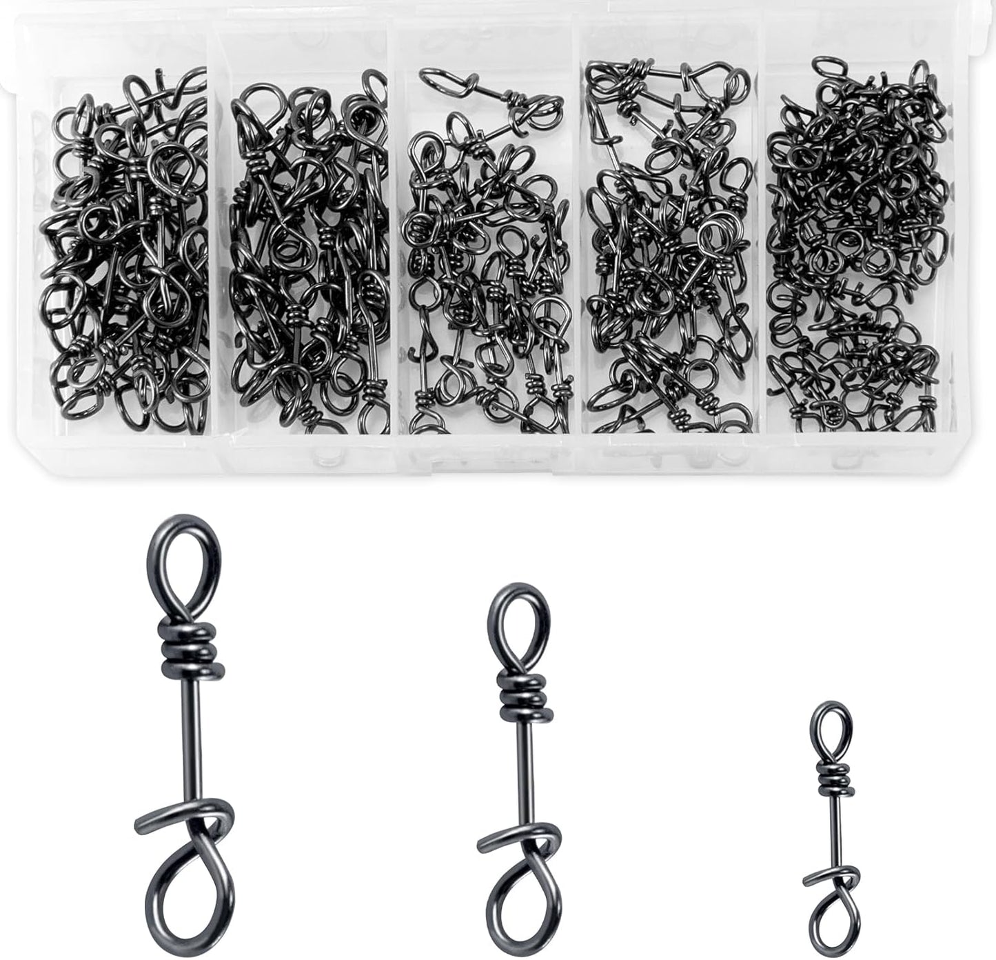 Alwonder 150-Pack Quick Change Fishing Snaps
