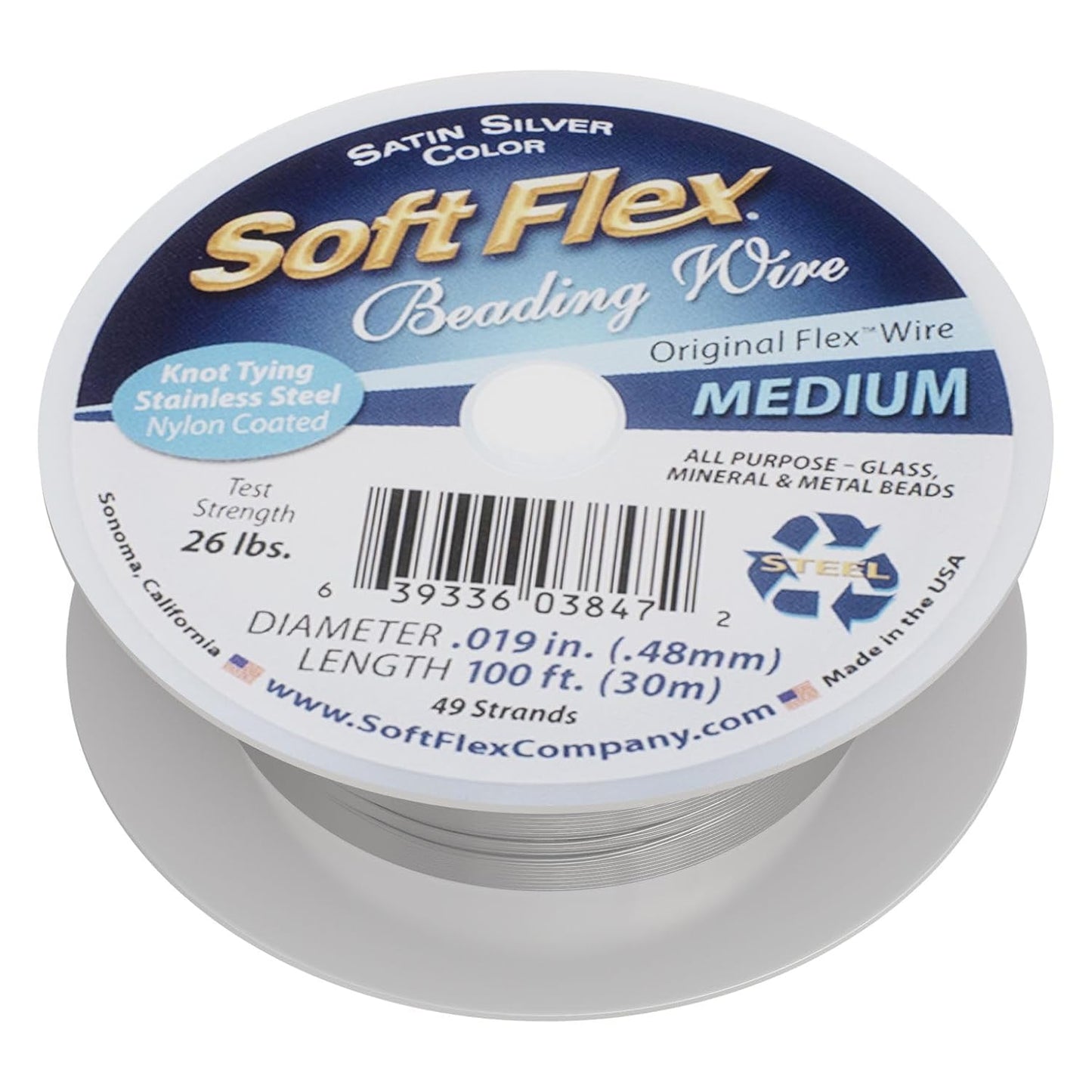 Soft Flex 49 Strand Beading Wire - Ultra Soft Jewelry Wire