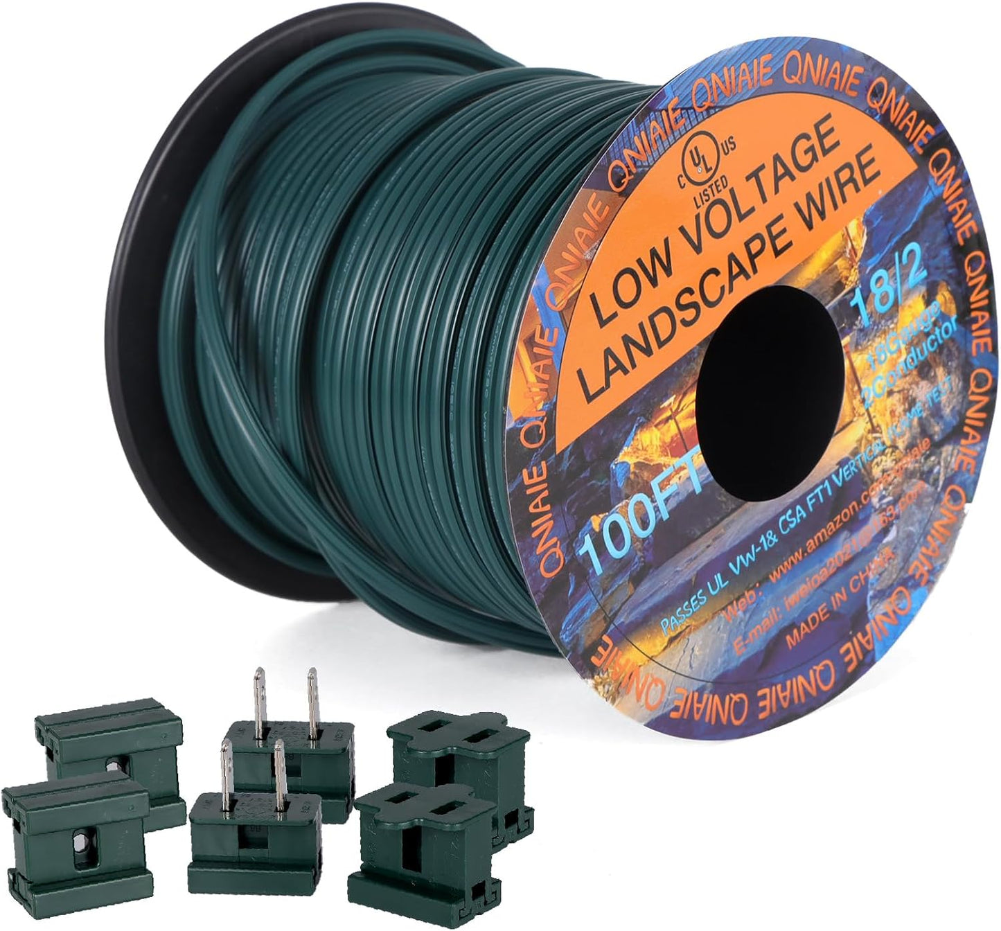 18 Gauge 2 Conductor Wire for Landscape Lighting - 100FT