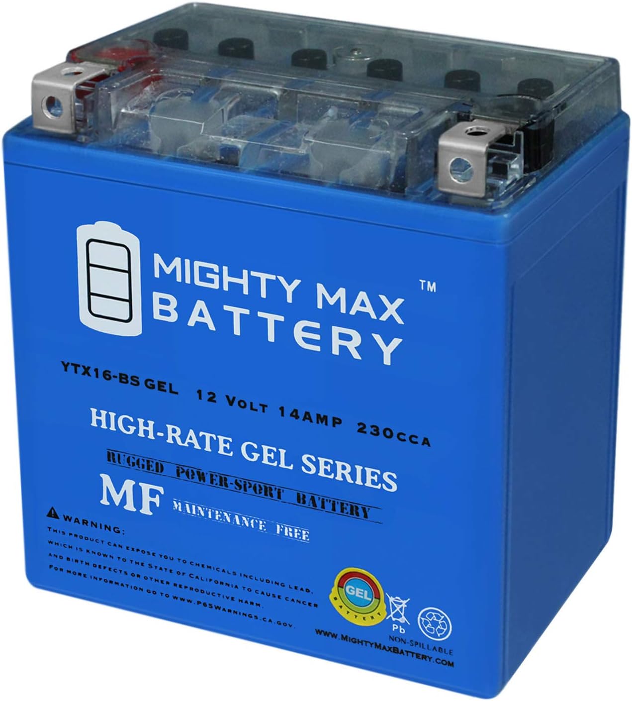 Mighty Max Battery YTX16-BS GEL - Reliable 12V 14AH Power