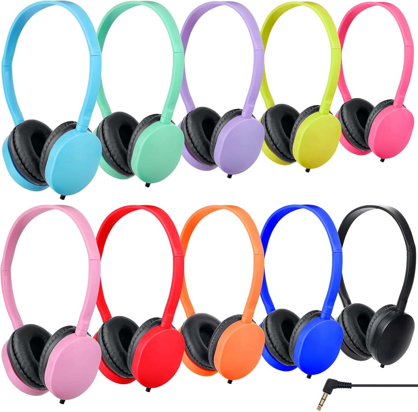Kids Headphones Bulk 15 Pack for Classroom School Use