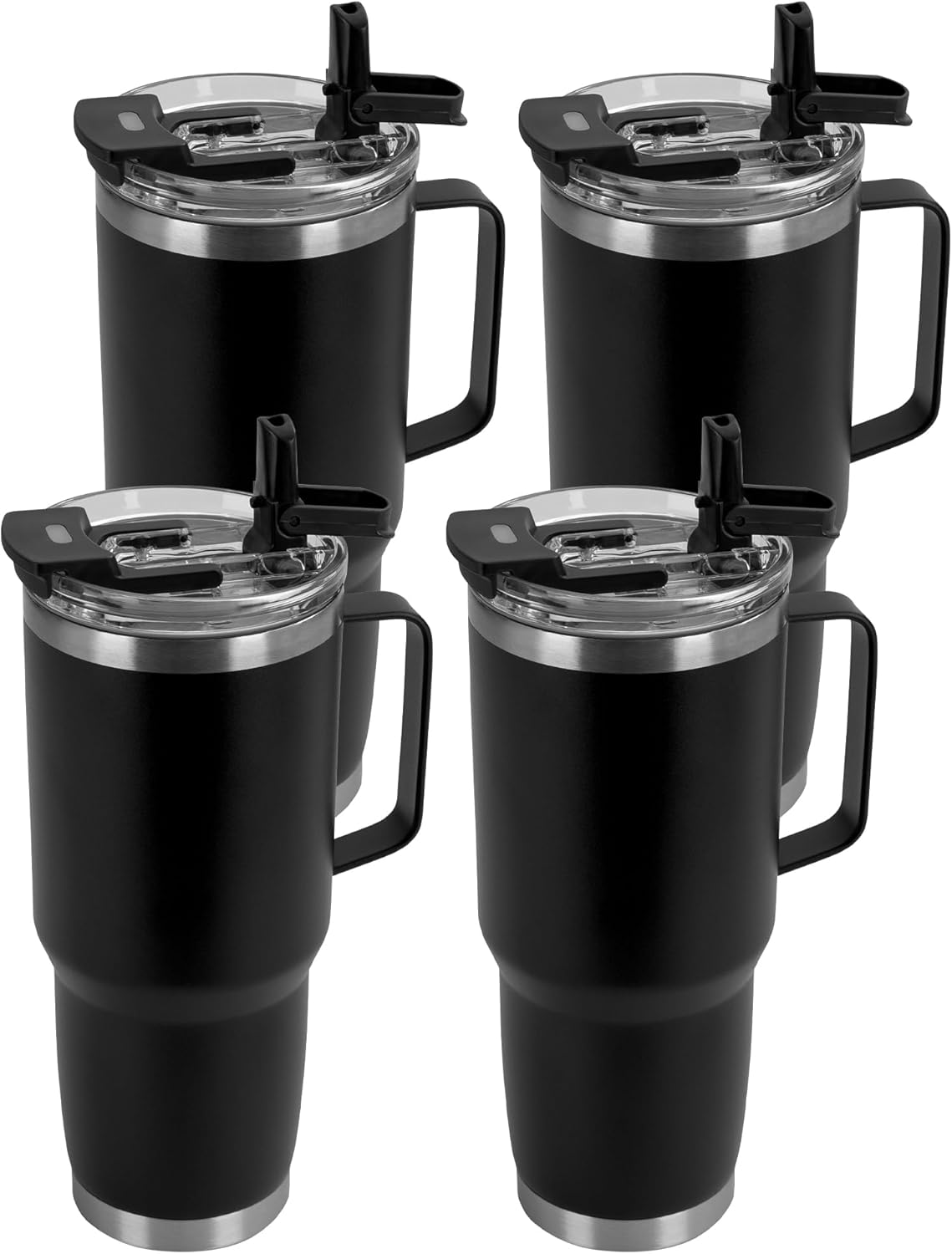 30oz Insulated Travel Coffee Mug Set with Handle - Bulk Pack