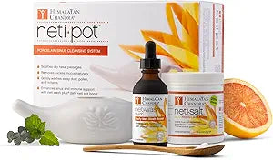 Himalayan Chandra Neti Pot Complete Sinus Cleansing System Kit