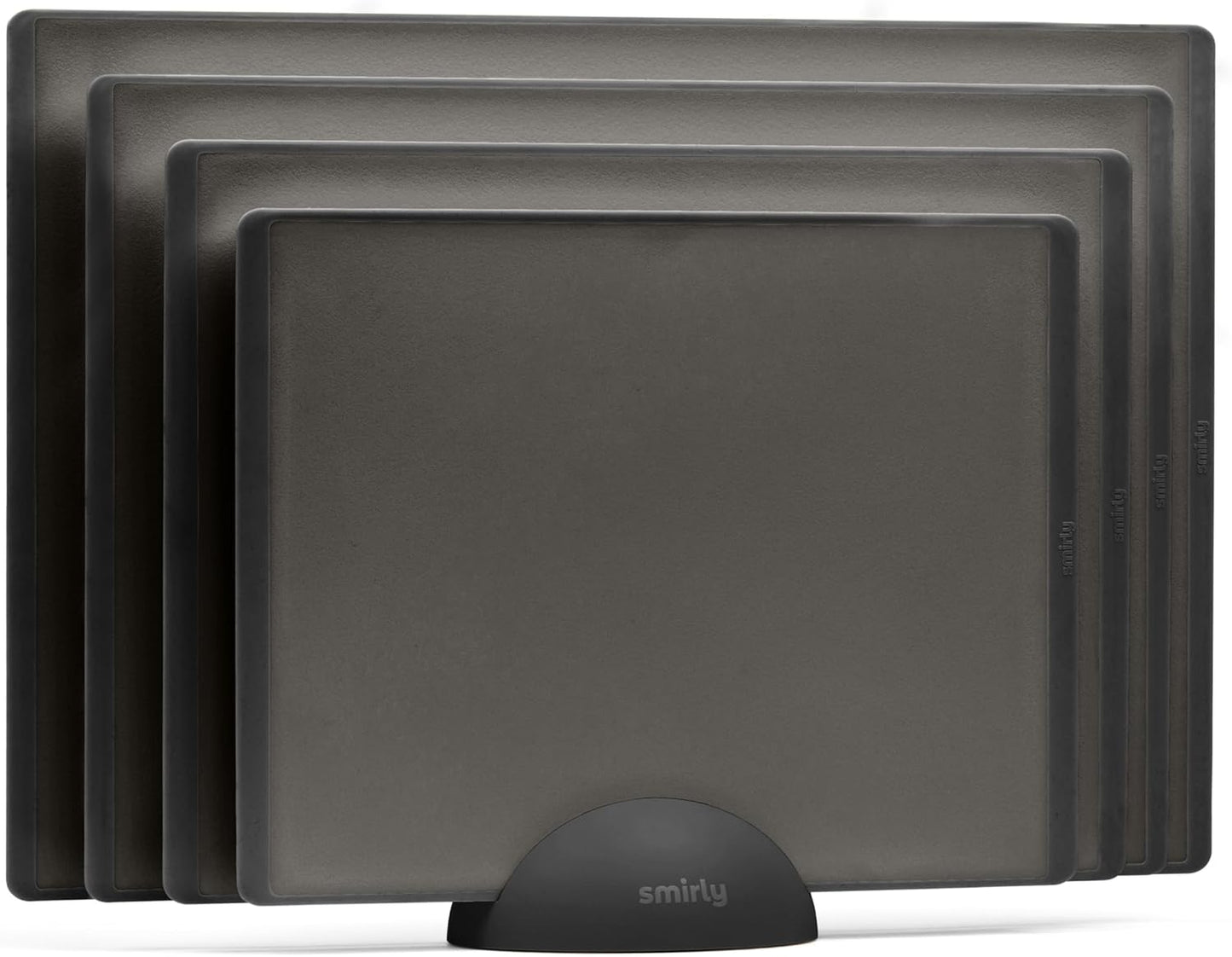 SMIRLY Plastic Cutting Board Set with Holder for Every Kitchen