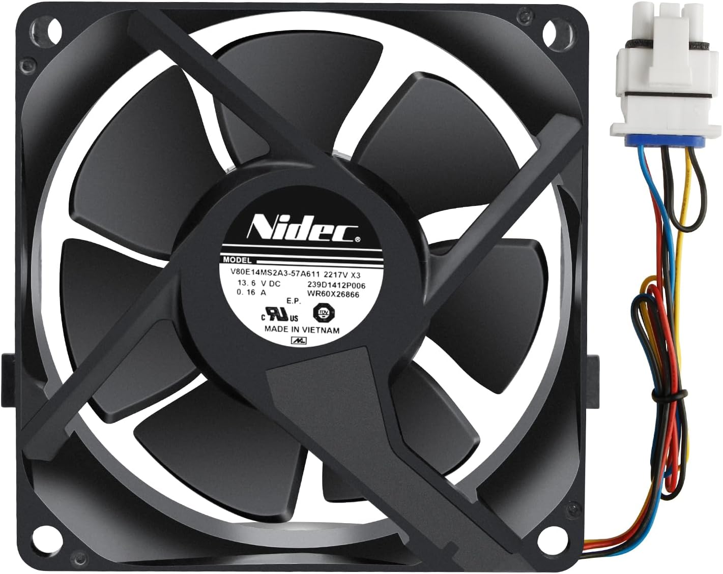 Upgraded WR60X26866 Evaporator Fan Motor for GE Refrigerators