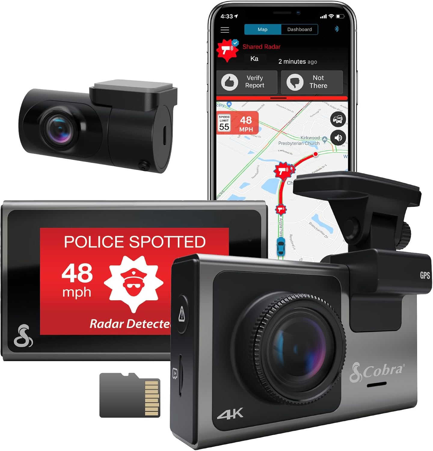 Capture Every Detail: Cobra Smart Dash Cam UHD 4K