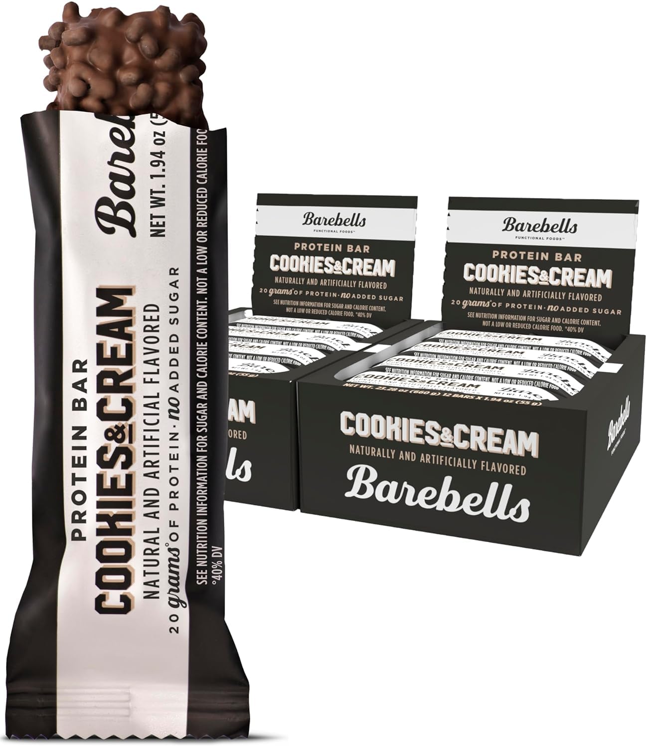 Barebells Protein Bars - Delicious Cookies and Cream Treat