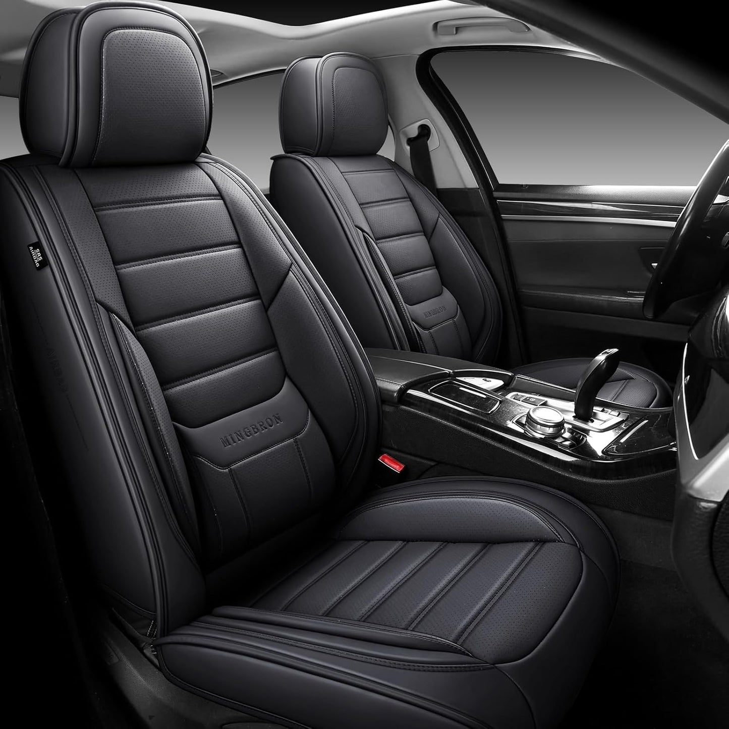 Luxury Nappa Leather Car Seat Covers for Front Seats - Universal Fit