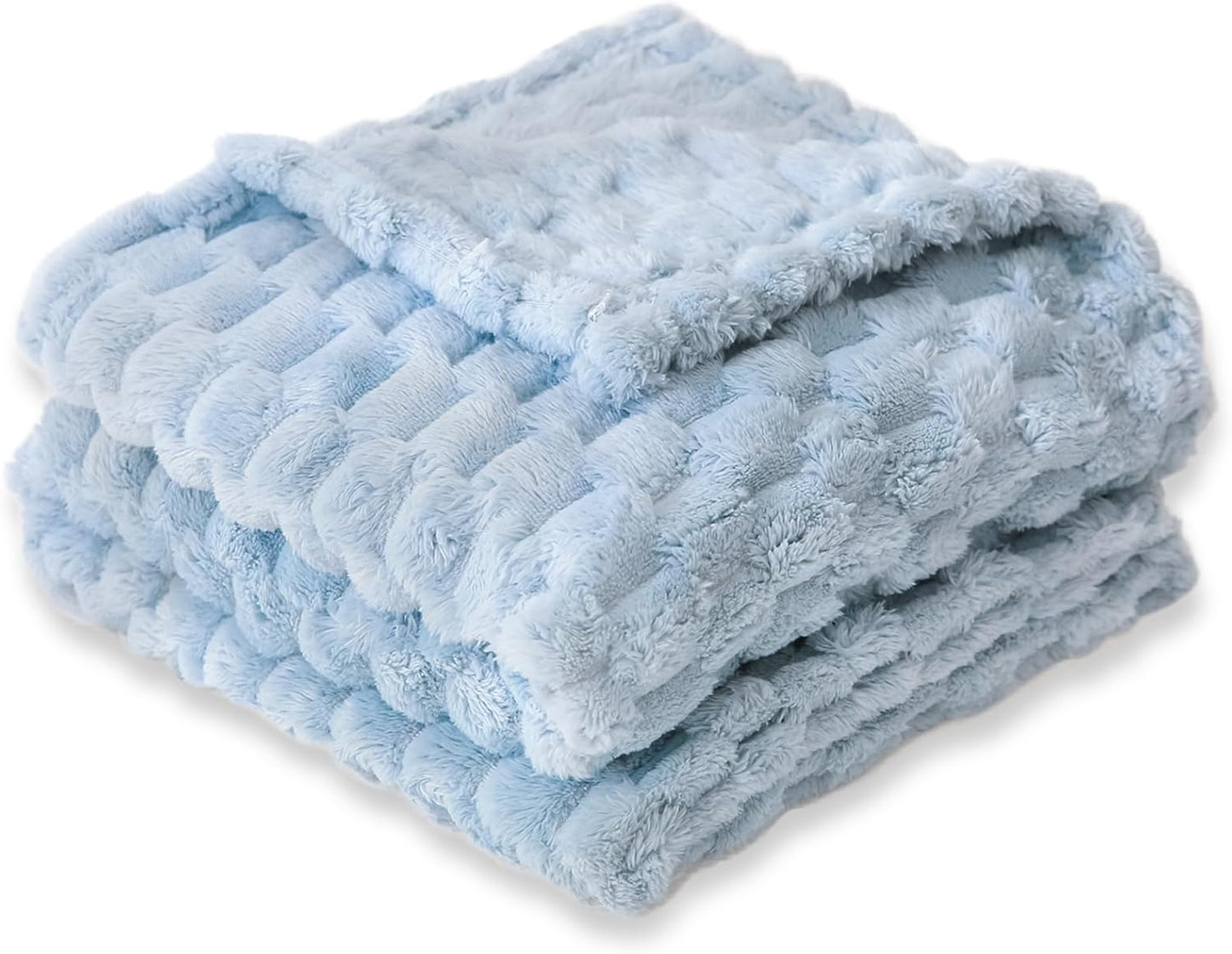 Soft Cozy Baby Blanket by HOMRITAR - Fluffy 3D Jacquard Fleece