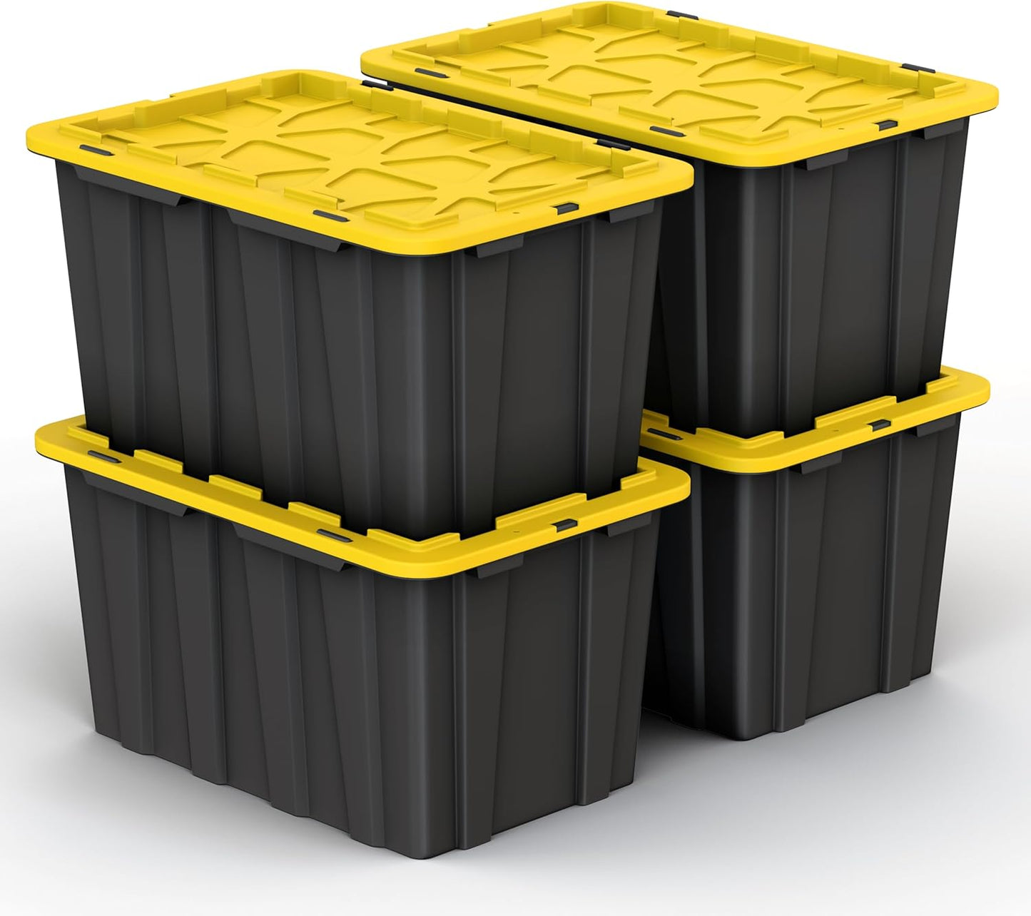 Large 17 Gallon Plastic Storage Bin Tote Organizing Container