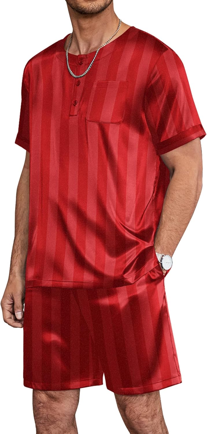 Ekouaer Men Silk Pajamas Set for Ultimate Comfort and Style