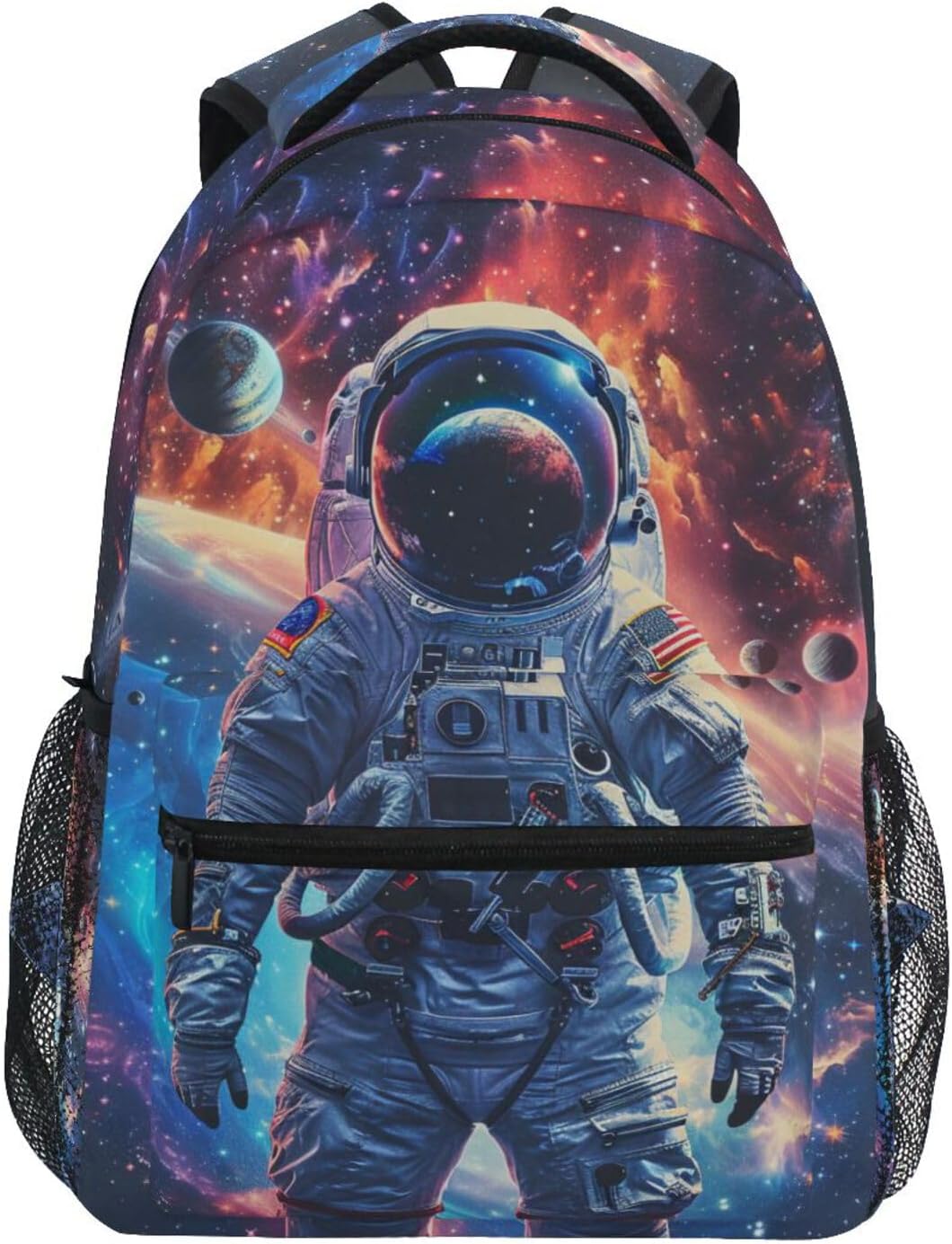 Astronaut Planets Galaxy Space Backpacks for School and Travel