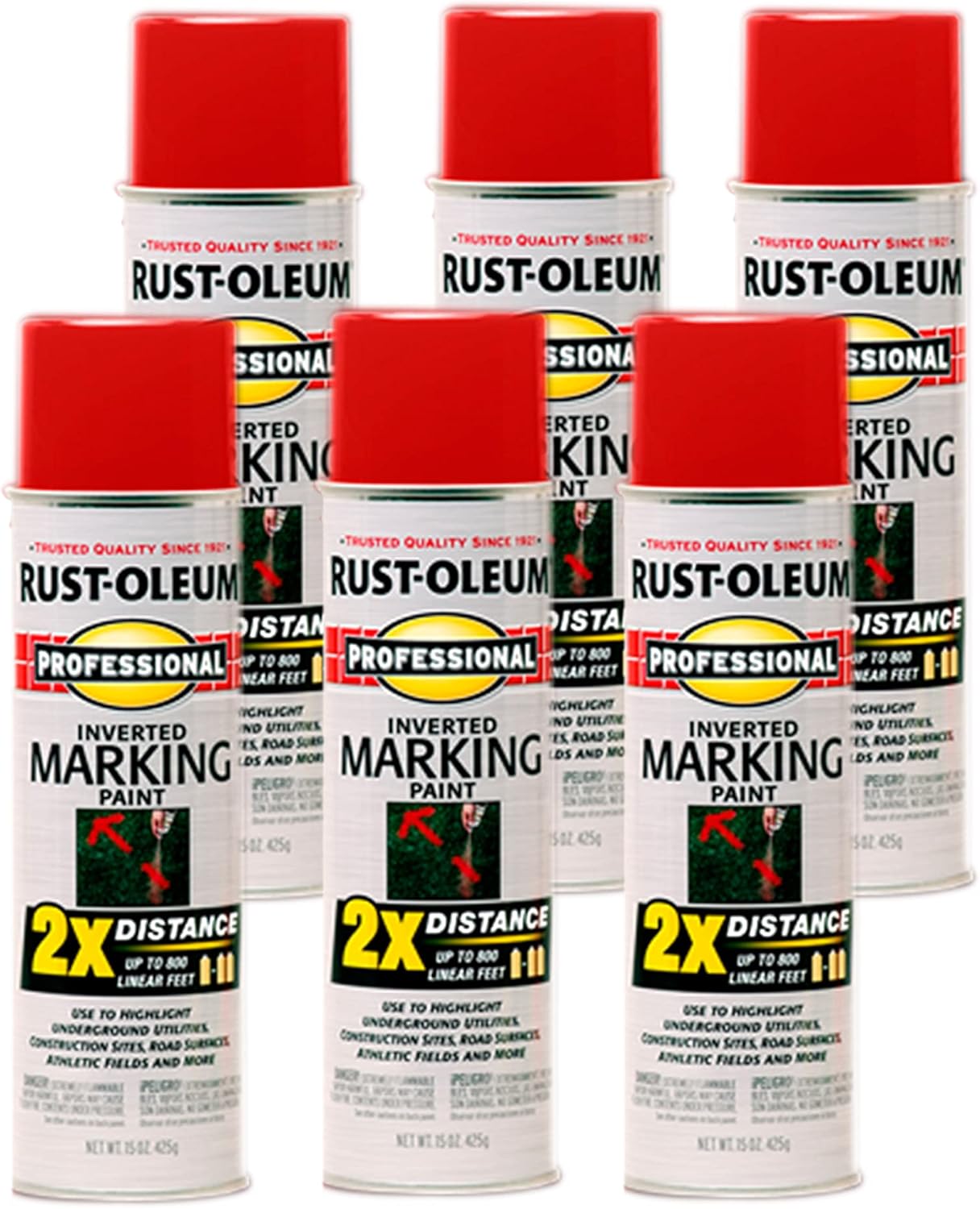 Rust-Oleum Professional 2X Distance Inverted Marking Spray Paint