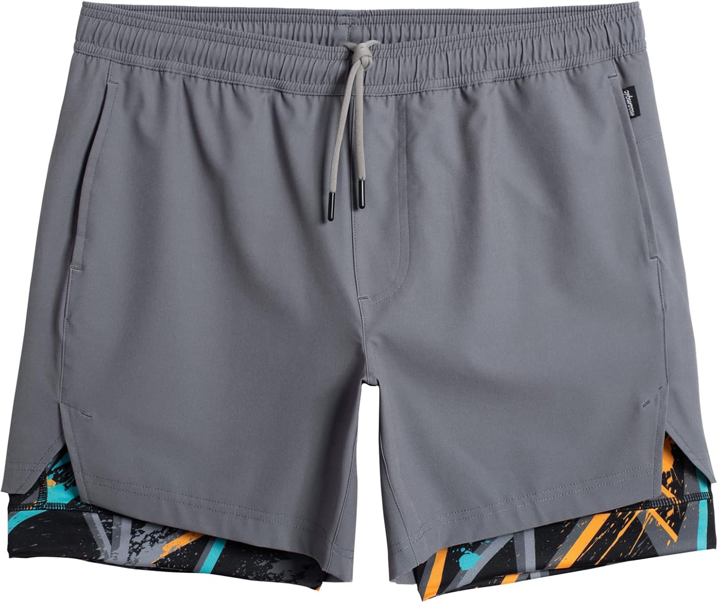 maamgic Mens Workout Shorts 2 in 1 Stretch Gym Shorts