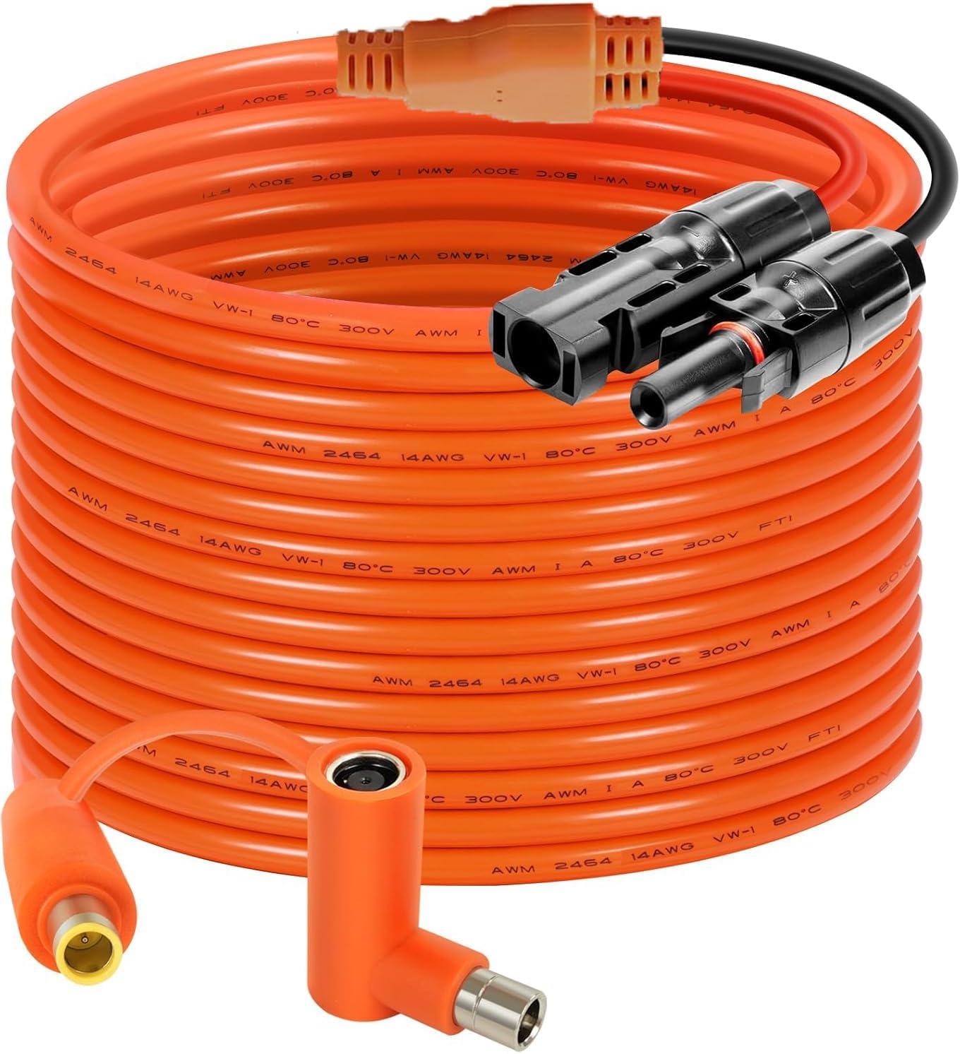 Solar Connector to DC 8mm Adapter Cable 30FT for Outdoor Use