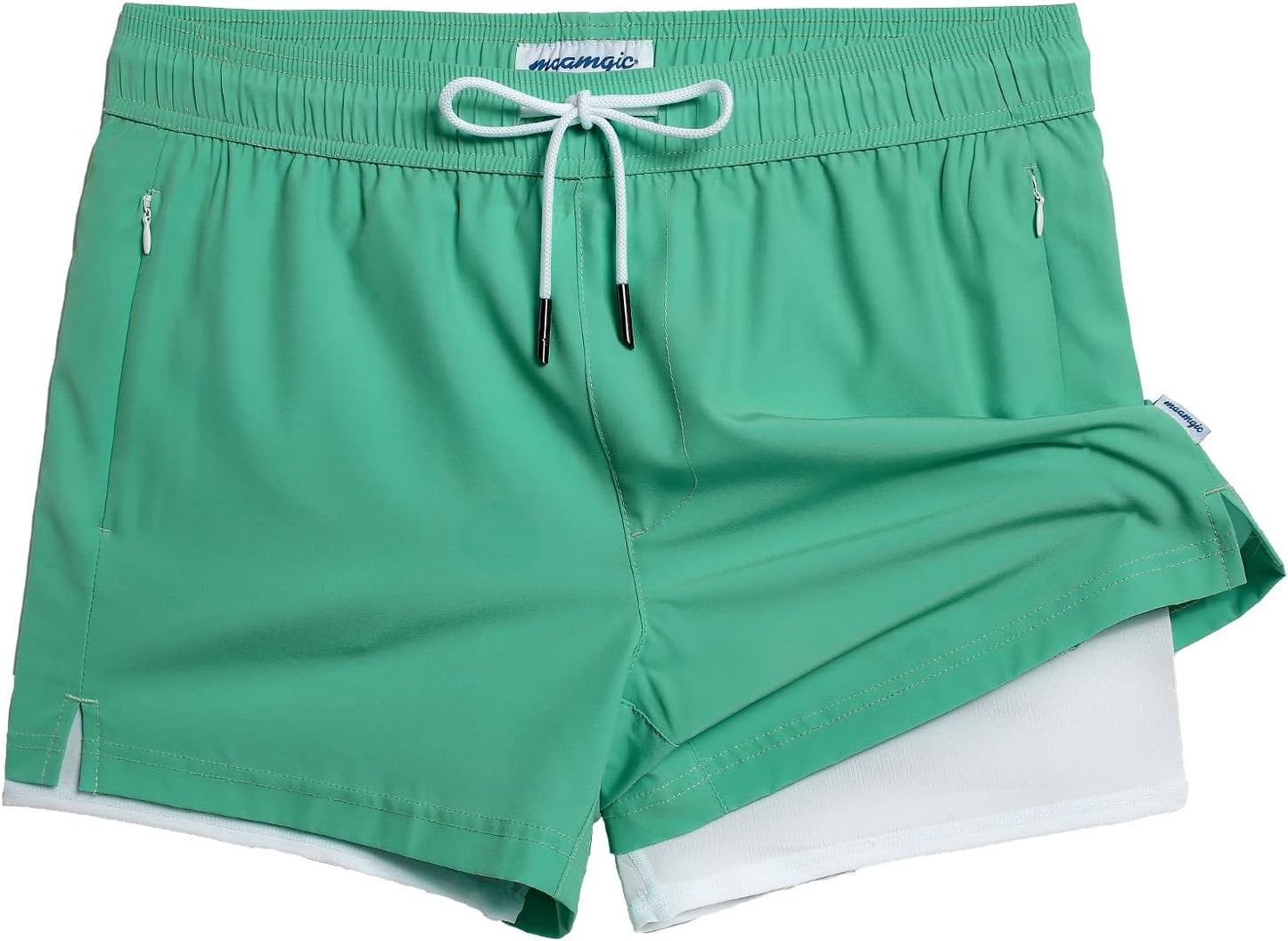 Mens Swim Trunks with Compression Liner for Ultimate Comfort