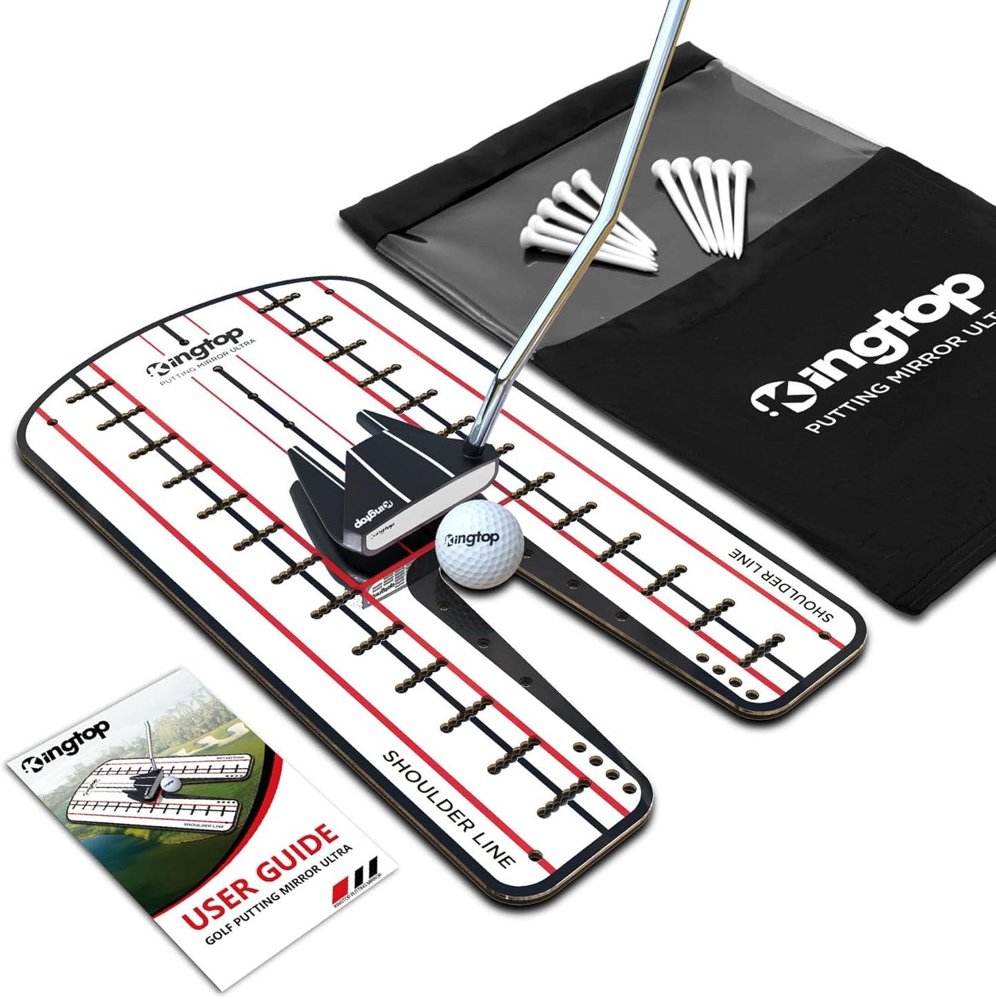 KINGTOP Golf Putting Mirror for Perfect Alignment and Training