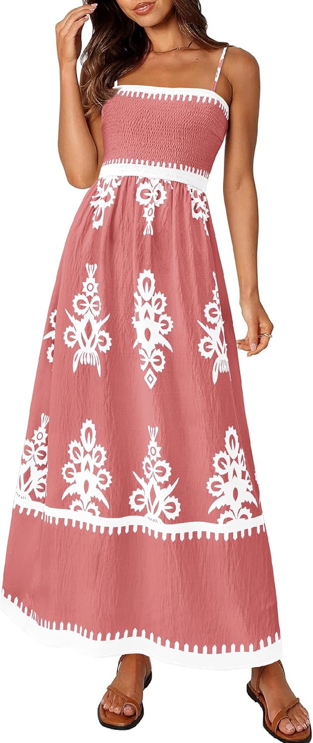 PRETTYGARDEN Summer Dress for Women - Floral Sundress 2025