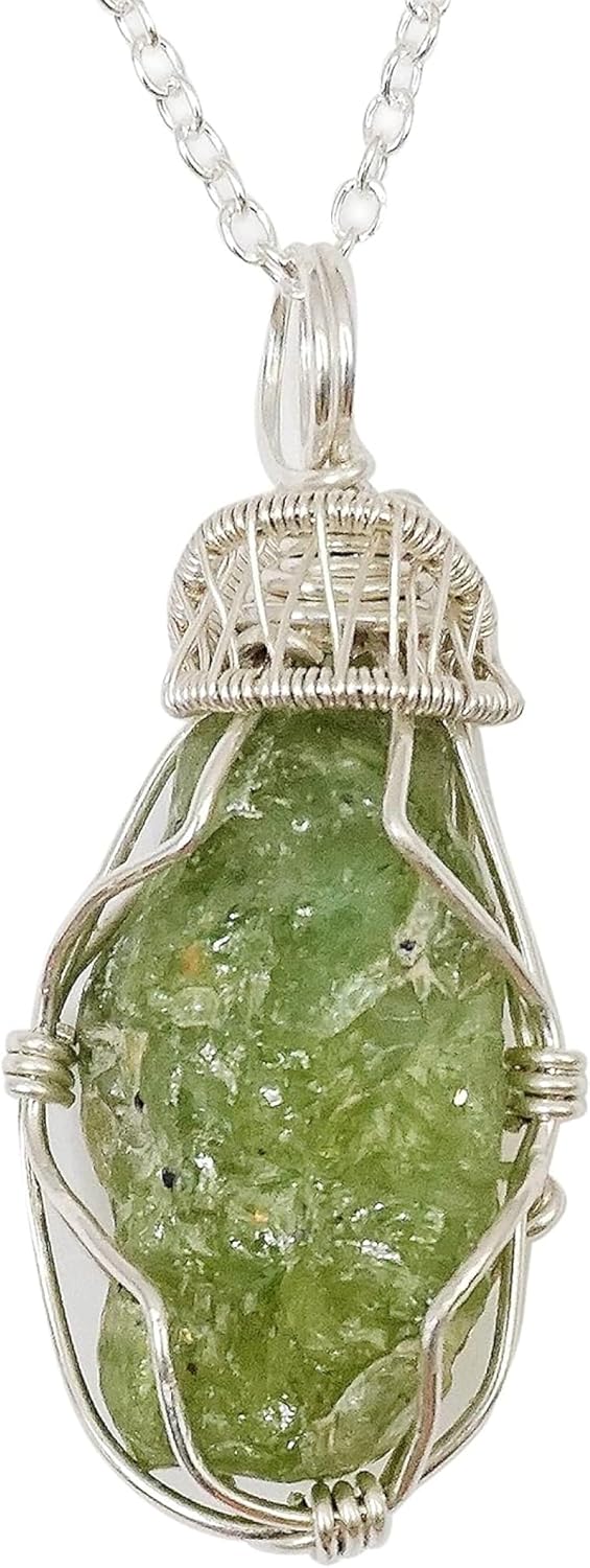 Handcrafted Raw Gemstone Necklace with Reversible Design