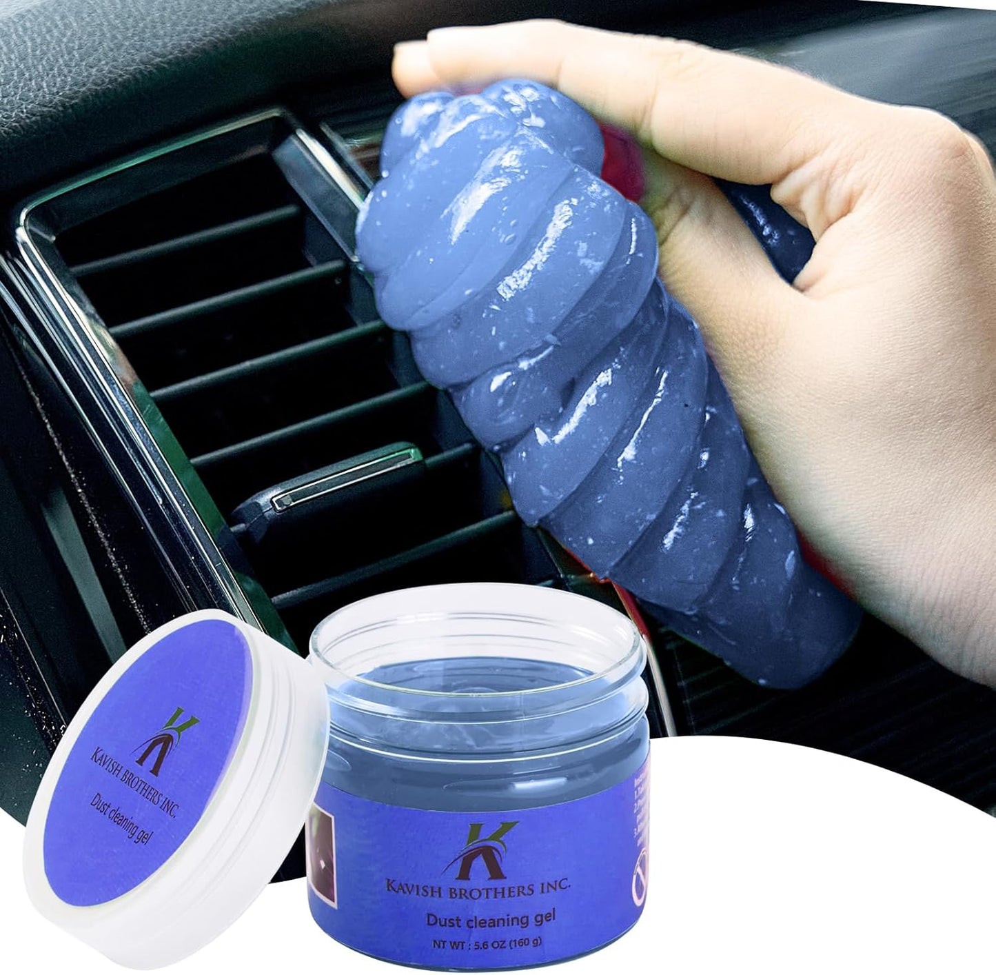 Blue Cleaning Gel for Cars & Computers - Dust-Free Bliss