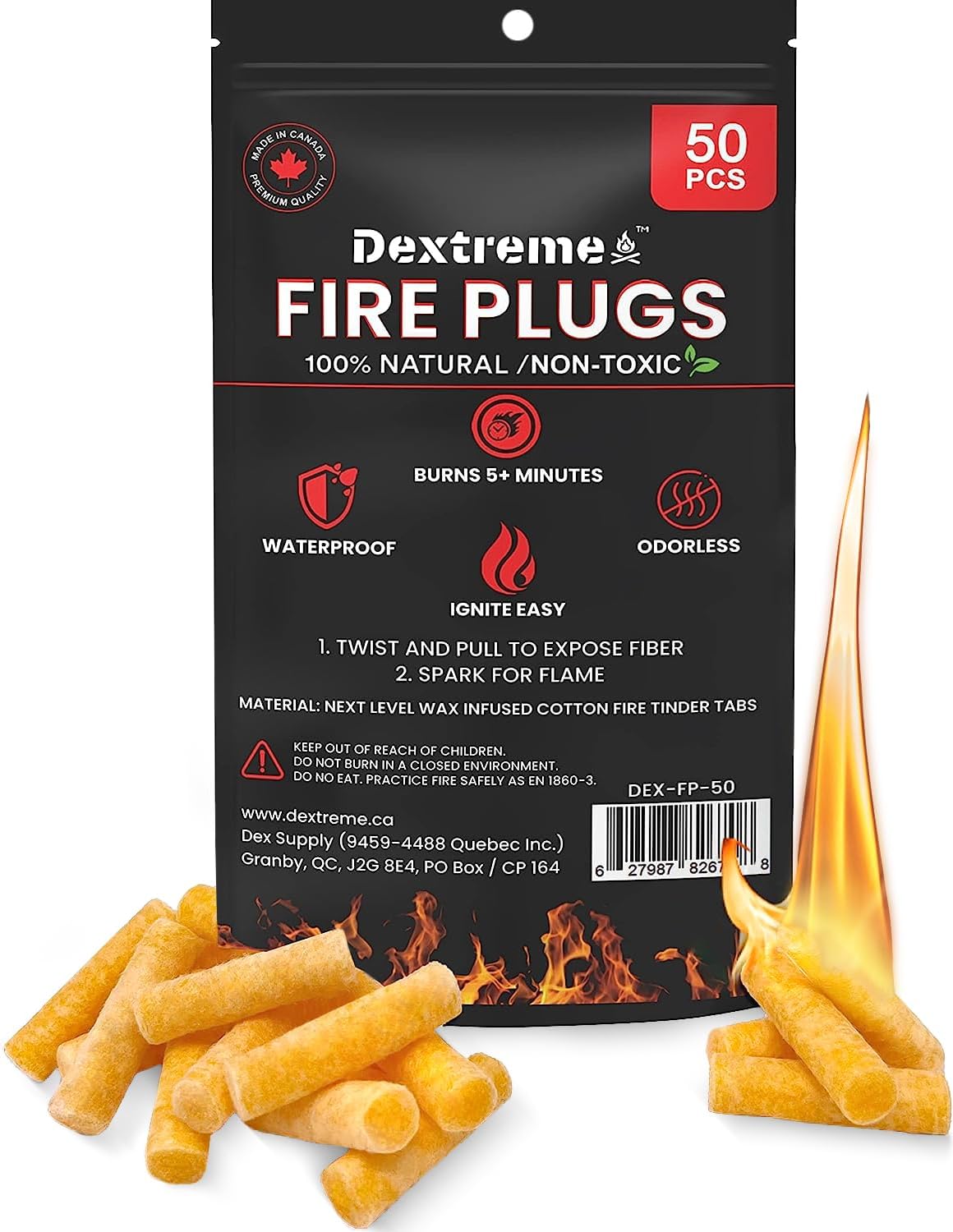 5+ Minute Burn Waterproof Fire Starter