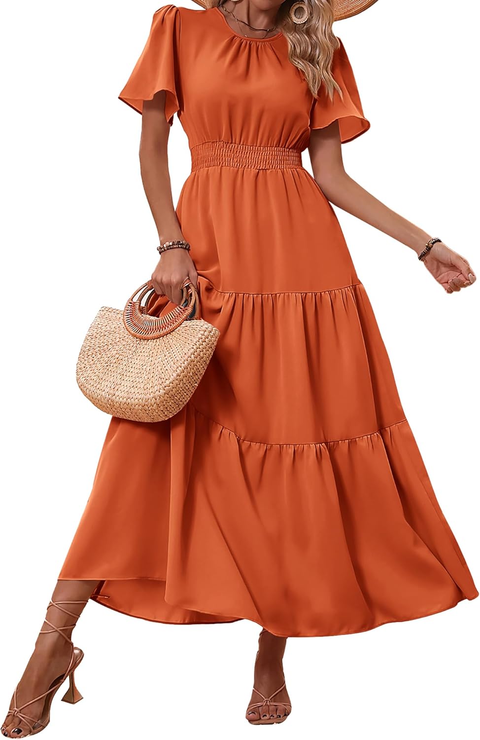 Bohemian Floral Maxi Dress for Women - Summer Casual Style